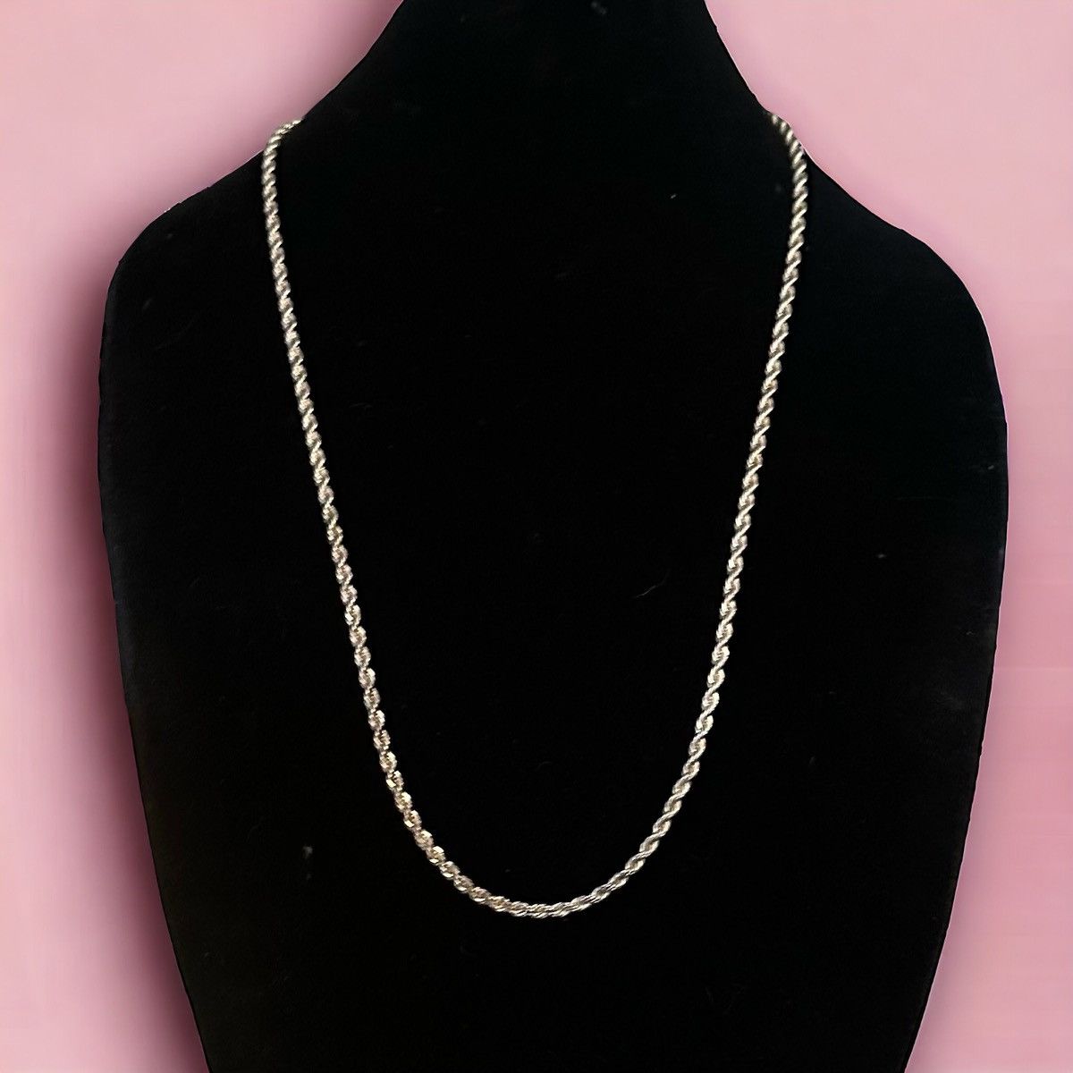 Vintage Vintage silver tone rope chain necklace Size ONE SIZE - 1 Thumbnail