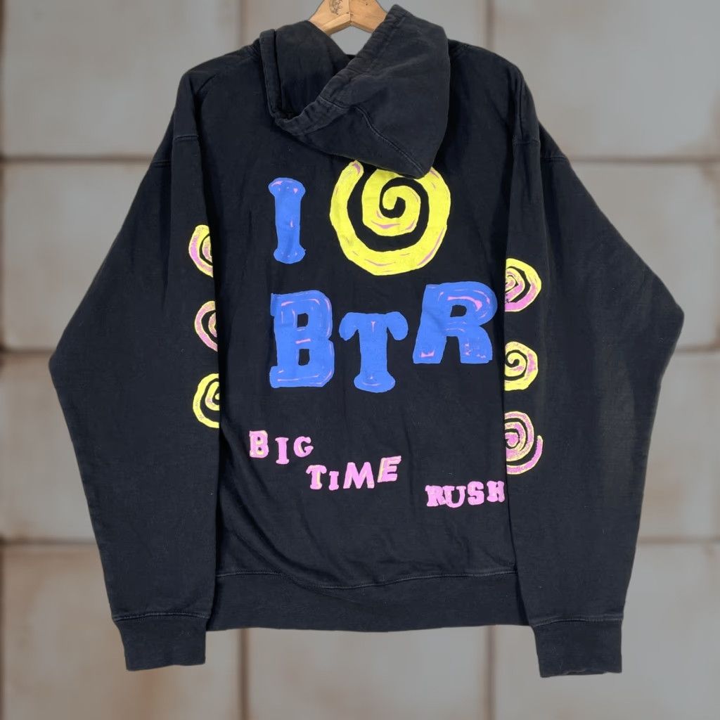 Vintage VINTAGE Big Time Rush Hoodie Mens L Black Rusher BTR Graphic Band Tour Sweatshirt Size US L / EU 52-54 / 3 - 1 Thumbnail