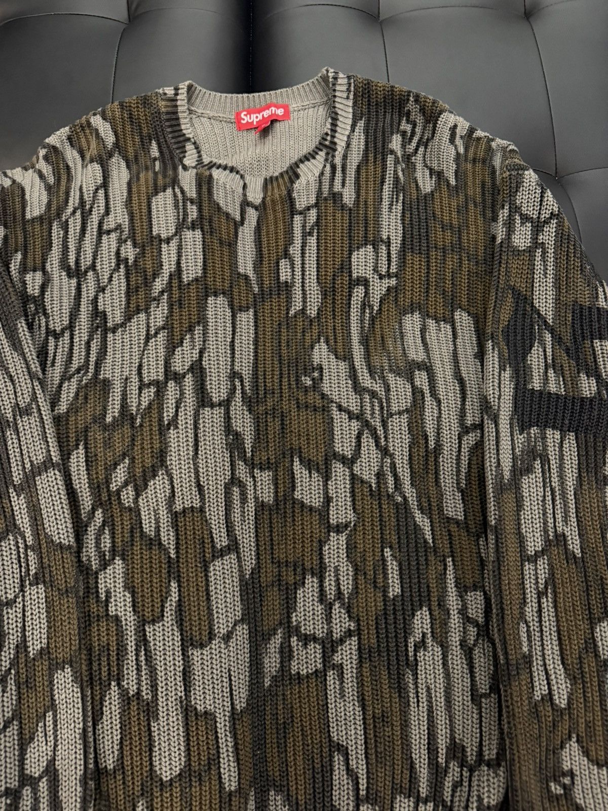 Supreme Size XL - Supreme Old English Printed Sweatshirt Mossy Oak Size US XL / EU 56 / 4 - 4 Thumbnail