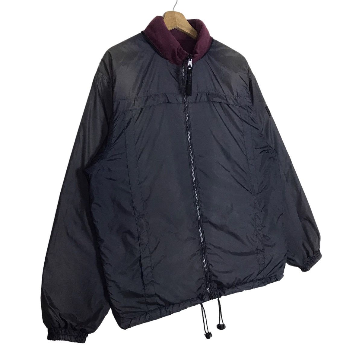 Vintage Vintage Thomas Burberry Reversible Fleece Jacket Size US L / EU 52-54 / 3 - 11 Thumbnail