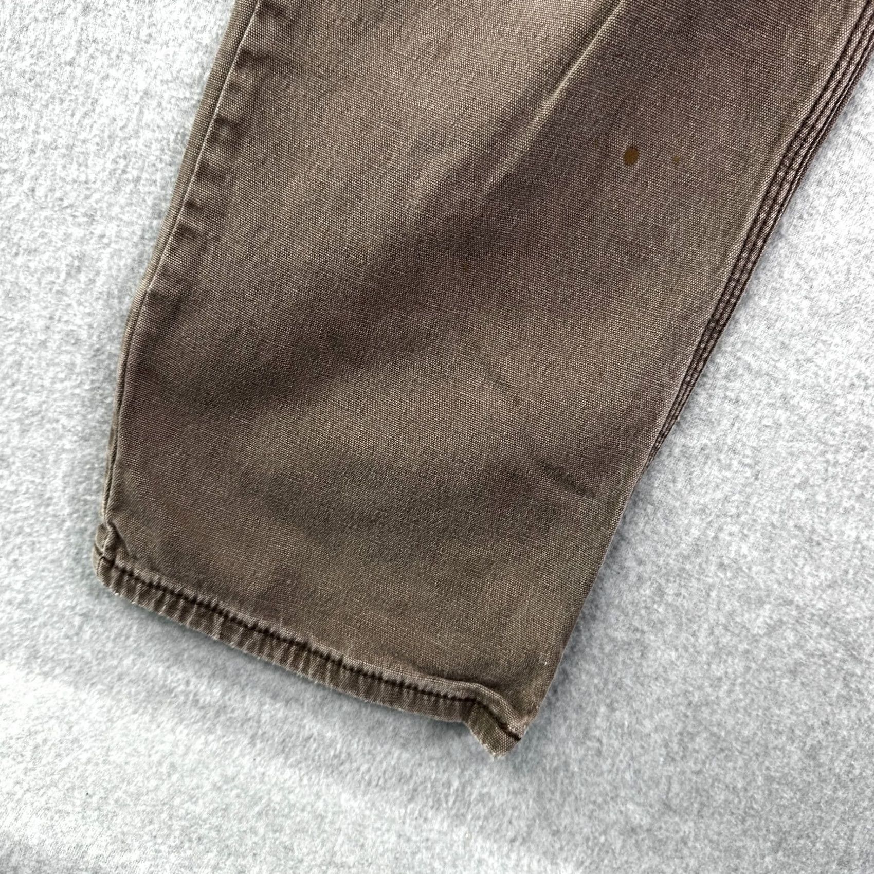 Carhartt Carhartt Chino Pants Brown Men's 36X32 Relaxed Fit Straight Leg Distressed Workwear Front Button 5-Pocket Design Regular Inseam 32 in Size US 36 / EU 52 - 7 Thumbnail