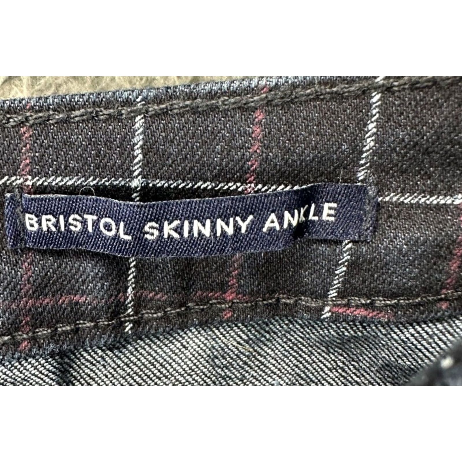 Charter Club Charter Club Jeans Women 6 Bristol Blue Check Skinny Ankle Denim NEW Size 28" / US 6 / IT 42 - 6 Thumbnail