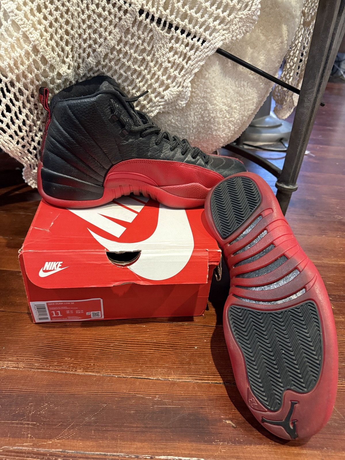 Jordan Brand Jordan 12s (Flu Game) Size US 11.5 / EU 44-45 - 4 Thumbnail