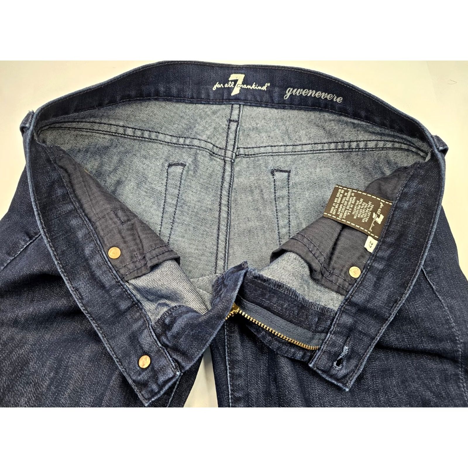 7 For All Mankind 7 For All Mankind Gwenevere Jeans Women 26 Slim Ankle Skinny Blue Stretch Denim EUC Zip Cuffs 5-Pocket Size 26 Womens Urban Vintage N/A Size 26" / US 2 / IT 38 - 7 Thumbnail
