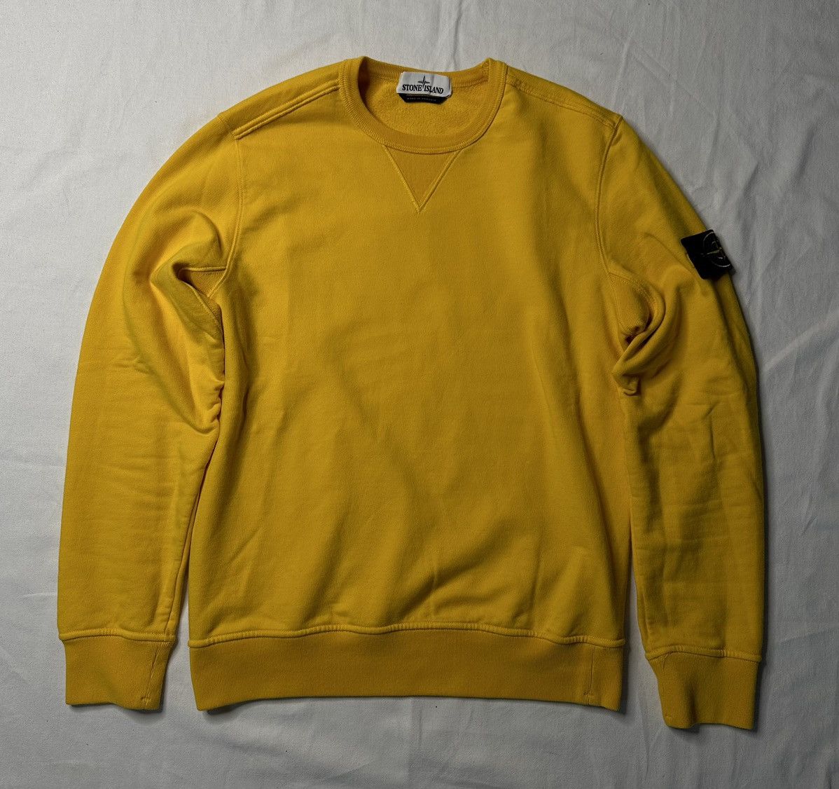 image of Stone Island Sweater in Yellow, Men's (Size Medium)