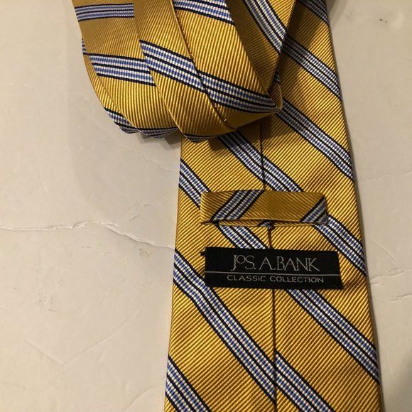 Jos. A. Bank JOS.A.BANK MEN'S NEW 100%SILK NECK TIE 3 1/2" X 58 1/2" Size ONE SIZE - 7 Thumbnail