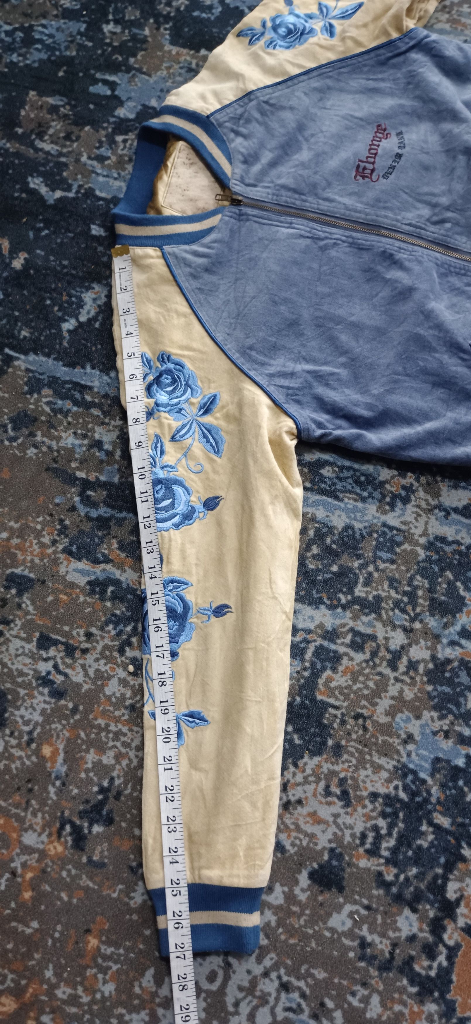 Japanese Brand Vintage Denim Bank Sukajan Embroidery Jacket Size US M / EU 48-50 / 2 - 13 Thumbnail