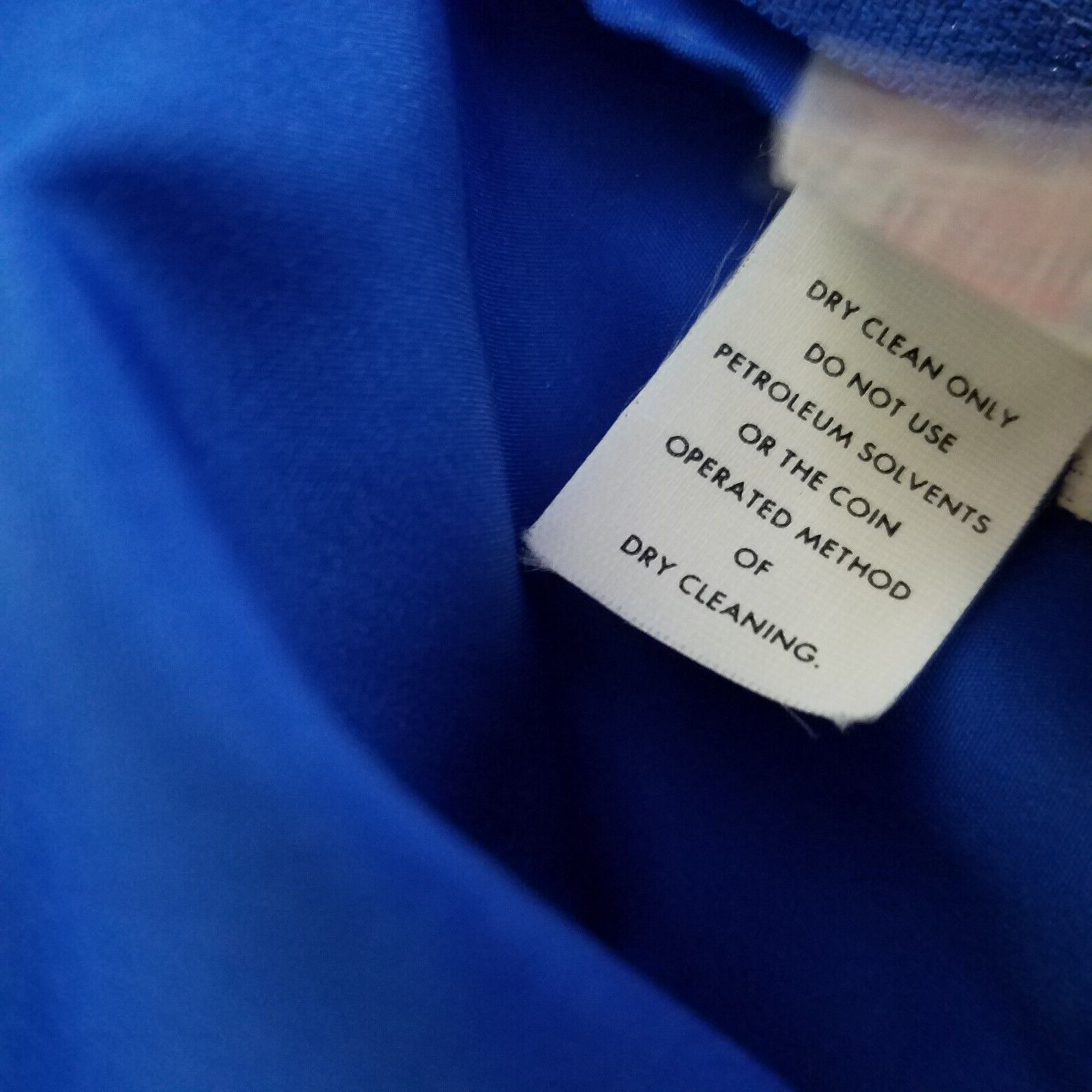 Vintage 70s 80s Royal Blue Ruffled Maxi Full Formal Prom Gown Dress Size L / US 10 / IT 46 - 8 Thumbnail