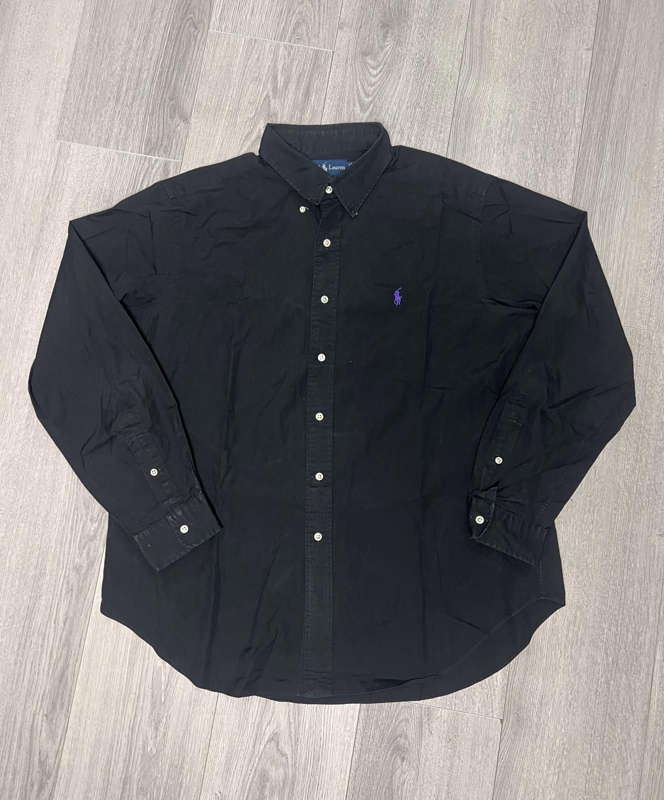 Polo Ralph Lauren Ralph Lauren Vintage Black Classic‑Fit Shirt XL Size US XL / EU 56 / 4 - 2 Thumbnail