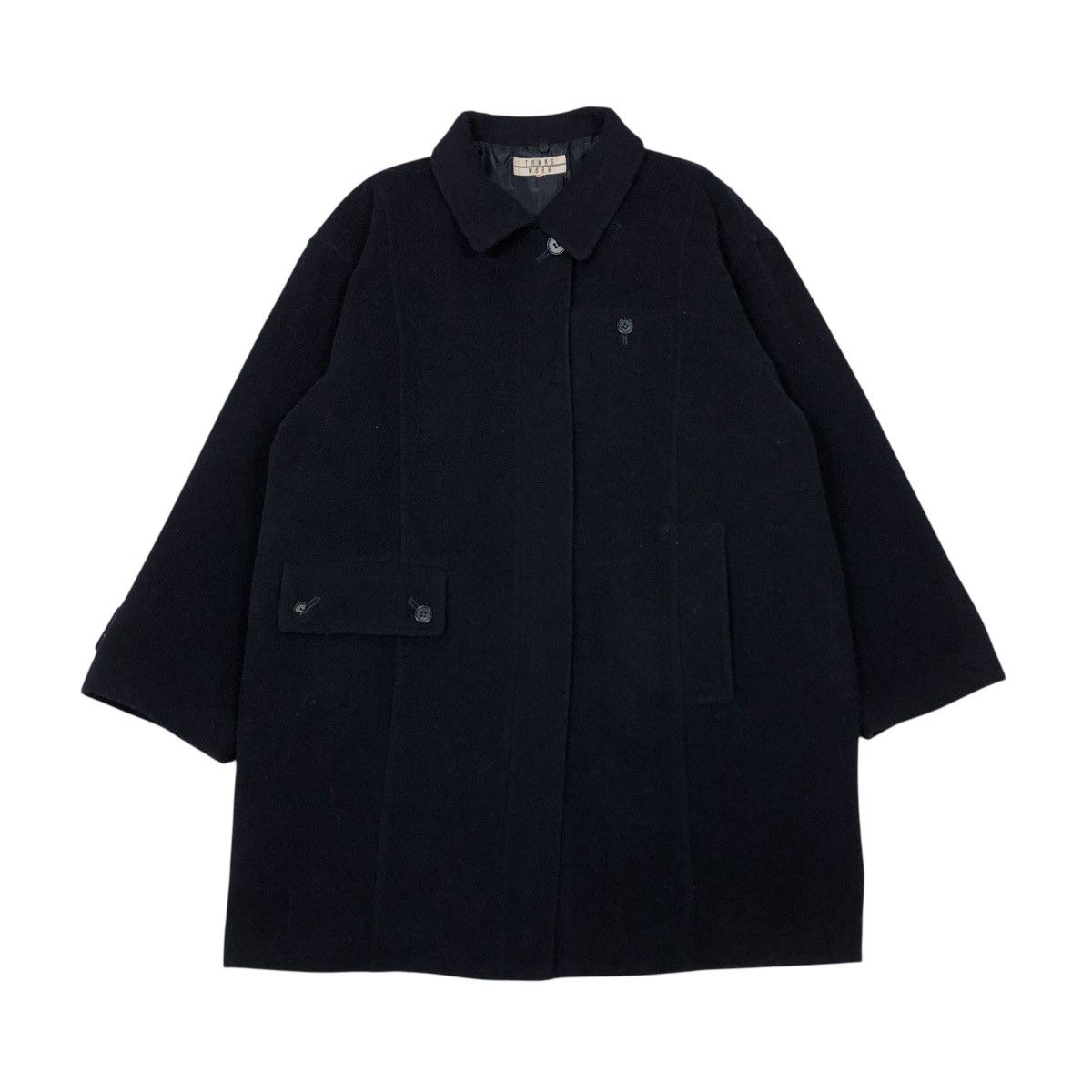 Japanese Brand 🔥RICH BLACK VINTAGE WOOL JACKET TRANS WORK ISSEY MIYAKE Size US M / EU 48-50 / 2 - 1 Thumbnail