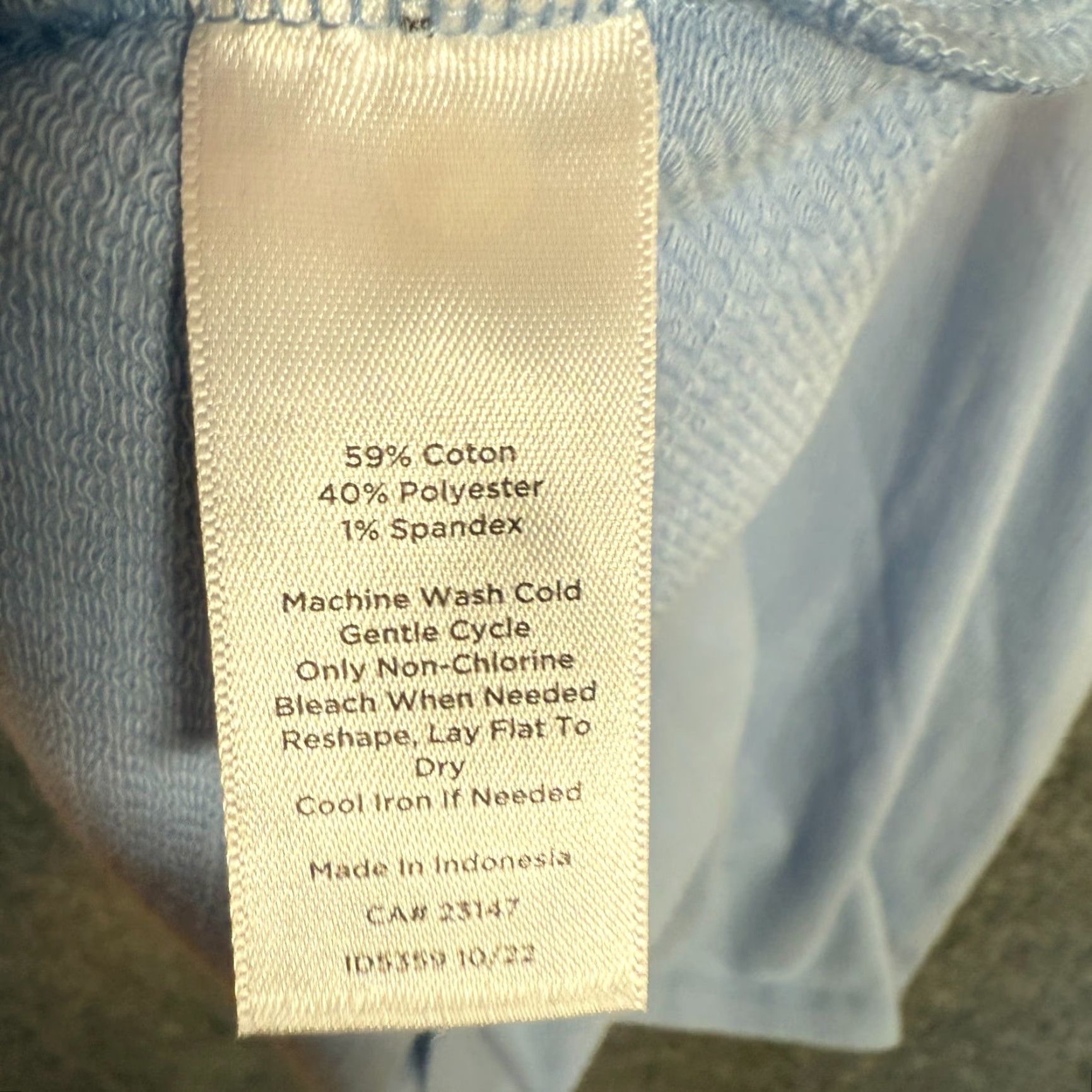 Talbots Talbots Shirt Womens 2X XXL Blue Puff Sleeve V-Neck Blouse Stretch Plus Size Bohemian Fall Spring Summer Womens Size XXL / US 16-18 / IT 52-54 - 7 Thumbnail