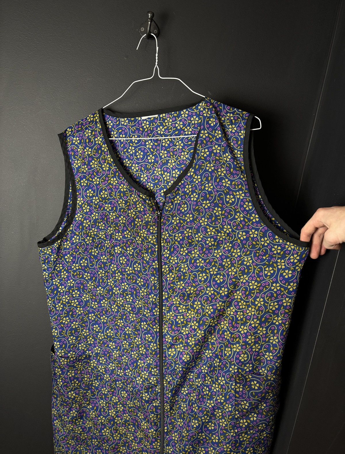 Vintage Vintage Nightgown Ugly 1980s Lounge Shirt Zip Up 70s Sleep Size M / US 6-8 / IT 42-44 - 4 Thumbnail