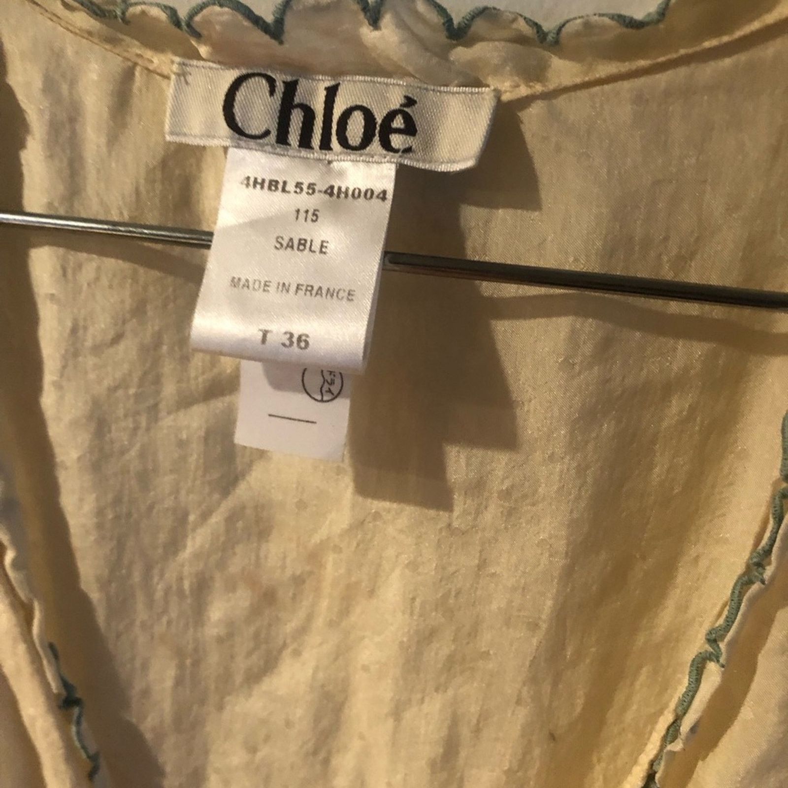Chloe Vintage Chloe silk top low cut Buur toned with neck wrap Size S / US 4 / IT 40 - 12 Thumbnail