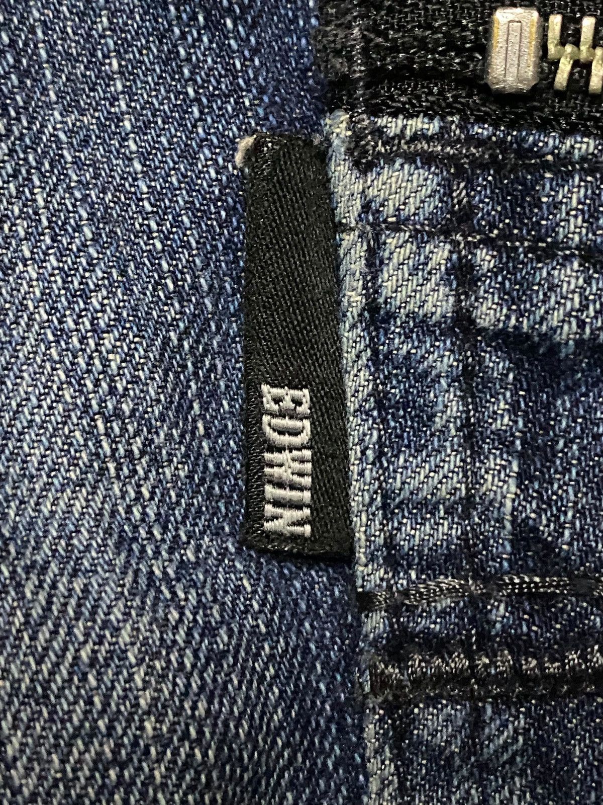 Edwin Vintage Japanese Brand Edwin 422XVS Cross Button Loose Jeans Size US 34 / EU 50 - 13 Thumbnail