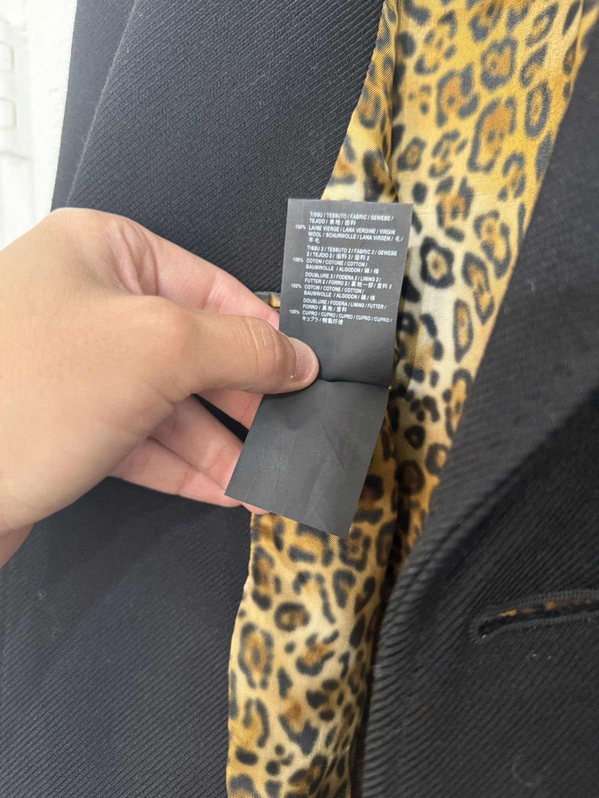 Saint Laurent Paris FW16 Leopard Chesterfield *RARE* Size US S / EU 44-46 / 1 - 7 Thumbnail