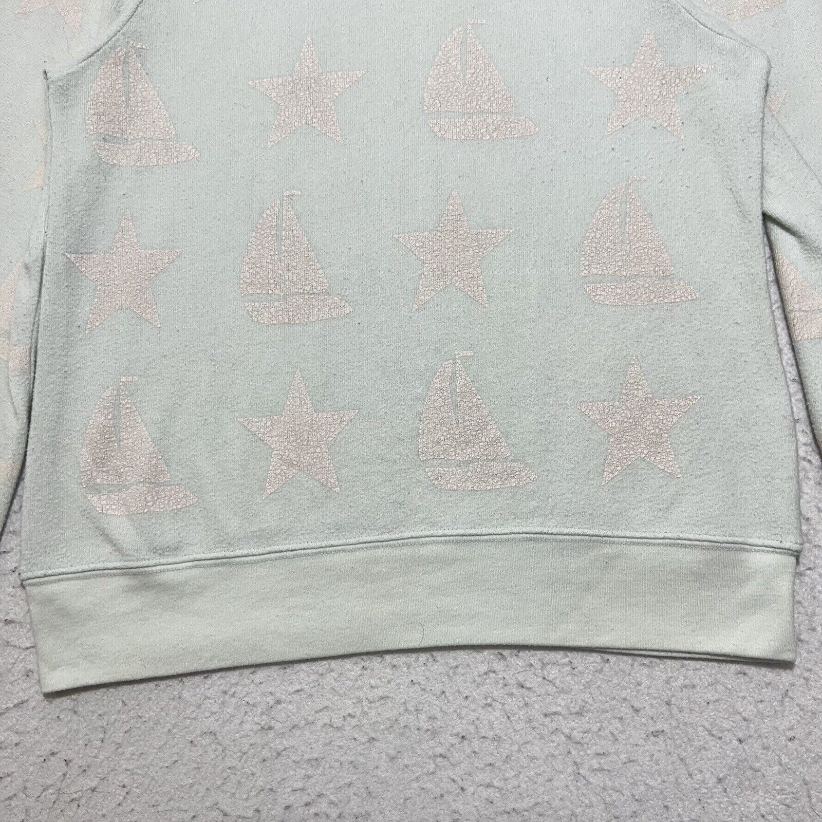 Wildfox WildFox Crewneck Pullover Boats + Stars Blue Sweatshirt Top Size S / US 4 / IT 40 - 4 Thumbnail