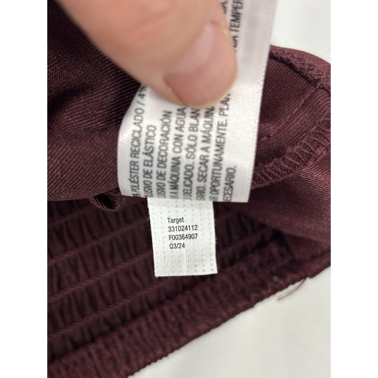 Target Basics Wild Fable Burgundy Silky Corset Tank Top Rosettes XXS Size XXS / US 00 / IT 34 - 9 Thumbnail