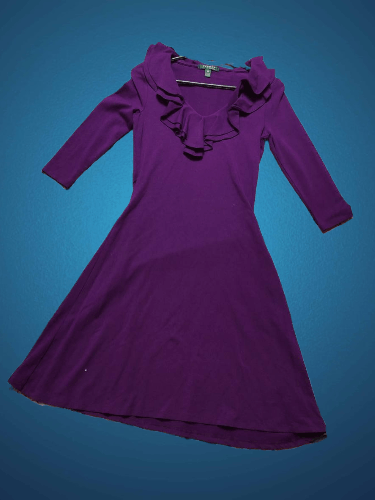 Ralph Lauren Vintage Ralph Lauren Purple Y2K Midi Dress Size XS Size XS / US 0-2 / IT 36-38 - 1 Thumbnail
