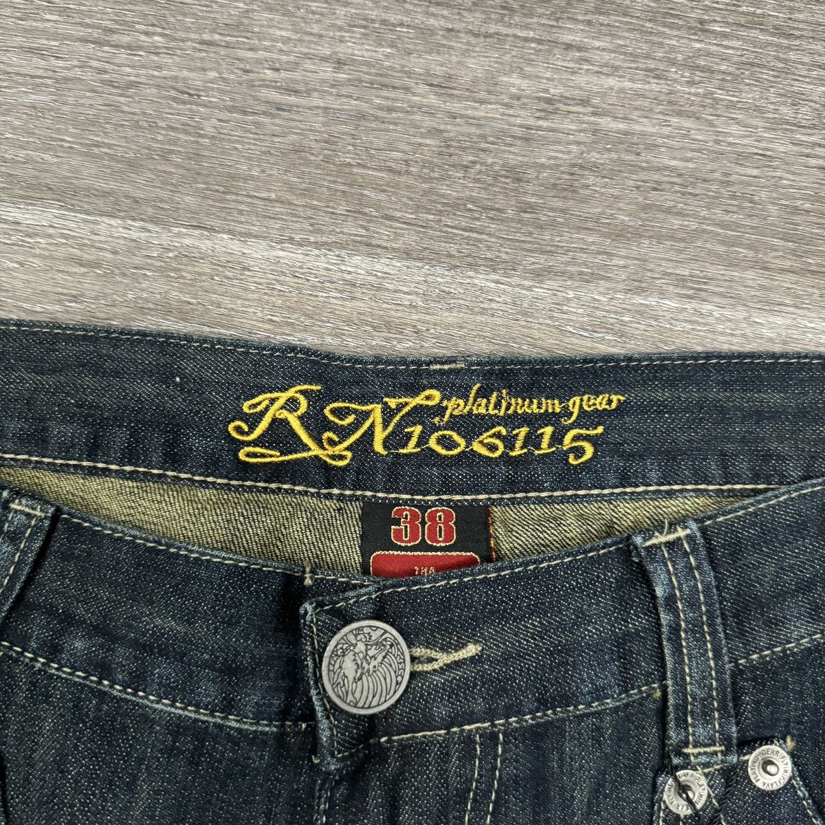 JNCO × Japanese Brand × Vintage Vintage Y2K Platinum gear embellished dragon baggy jeans NWT Size US 38 / EU 54 - 9 Thumbnail