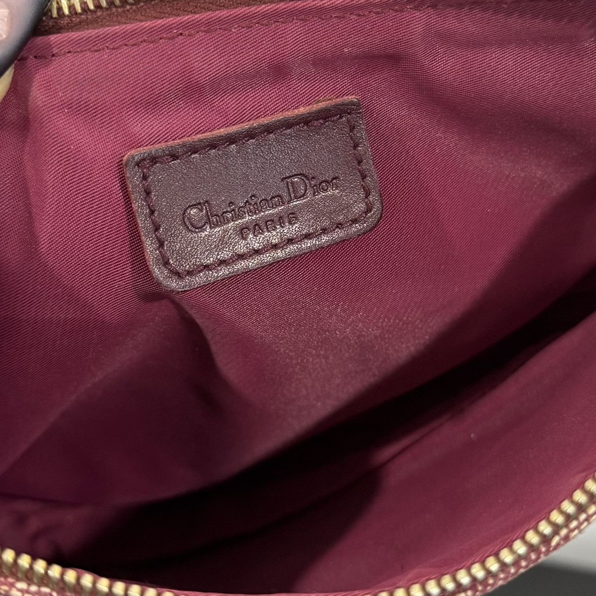 Dior Dior Burgundy Mini Saddle Shoulder Bag Size ONE SIZE - 4 Thumbnail