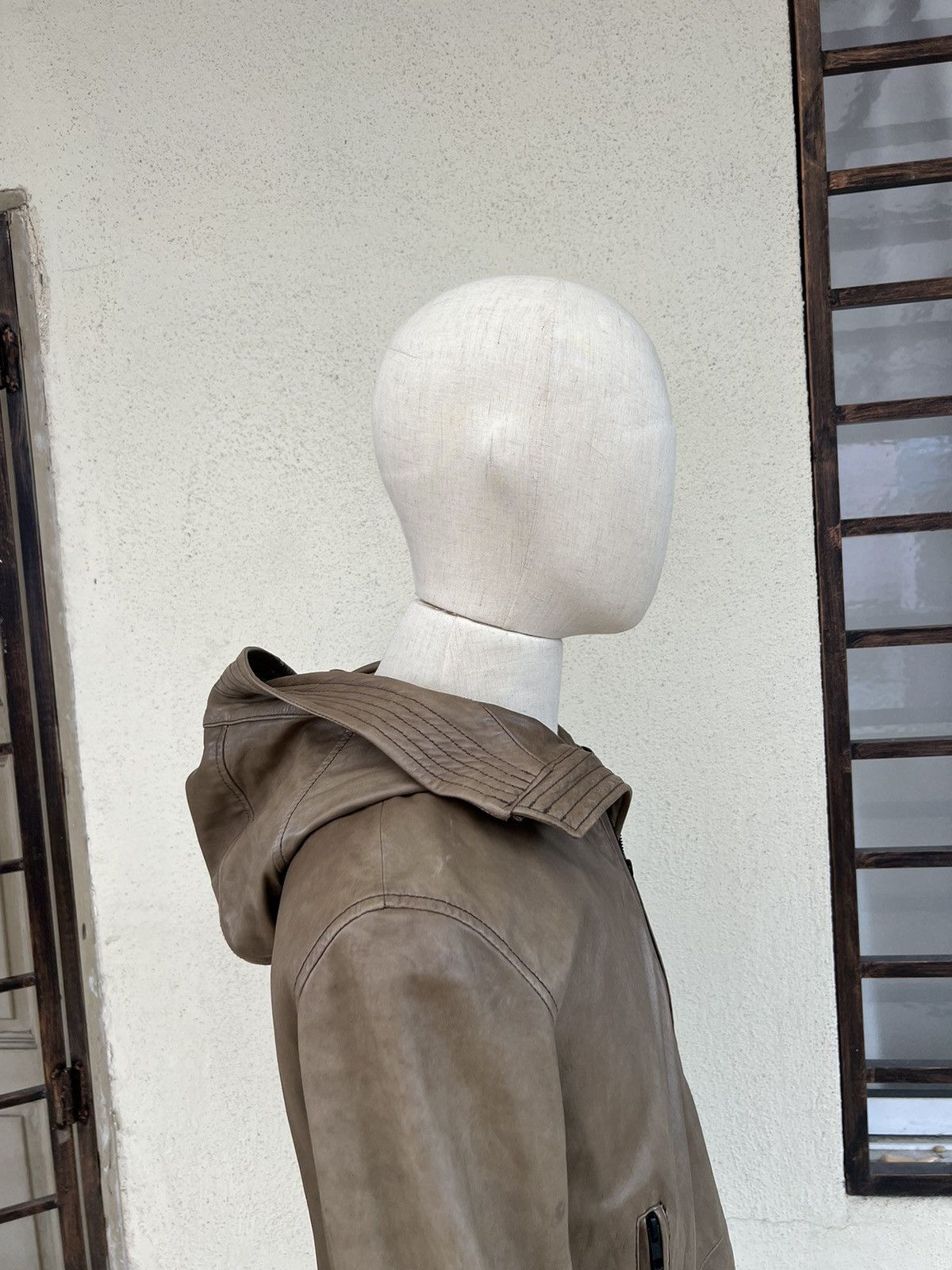 Leather 0000 Japan Patina Sheep Skin Leather Jacket Hoodie Size US M / EU 48-50 / 2 - 14 Thumbnail