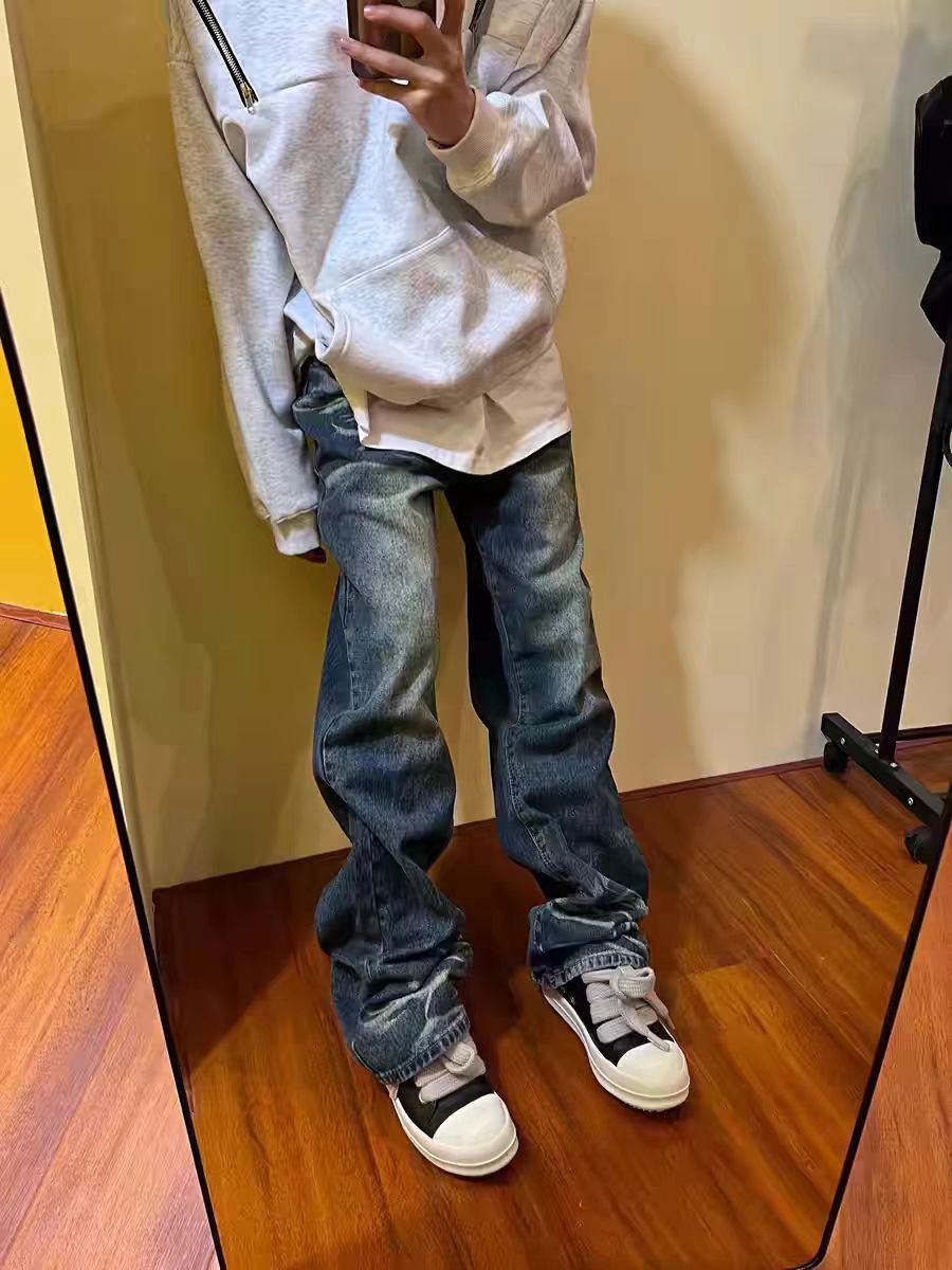 Japanese Brand × Vintage Vintage street Y2K washed and faded loose casual jeans Size US 32 / EU 48 - 4 Thumbnail