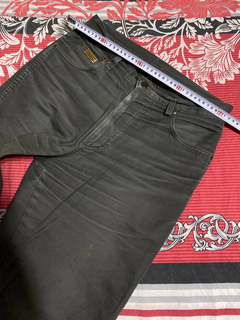 Japanese Brand × Wrangler Crazy Crash Dirty Baggy Faded Jean Japan Avant Garde Style Size US 32 / EU 48 - 14 Thumbnail