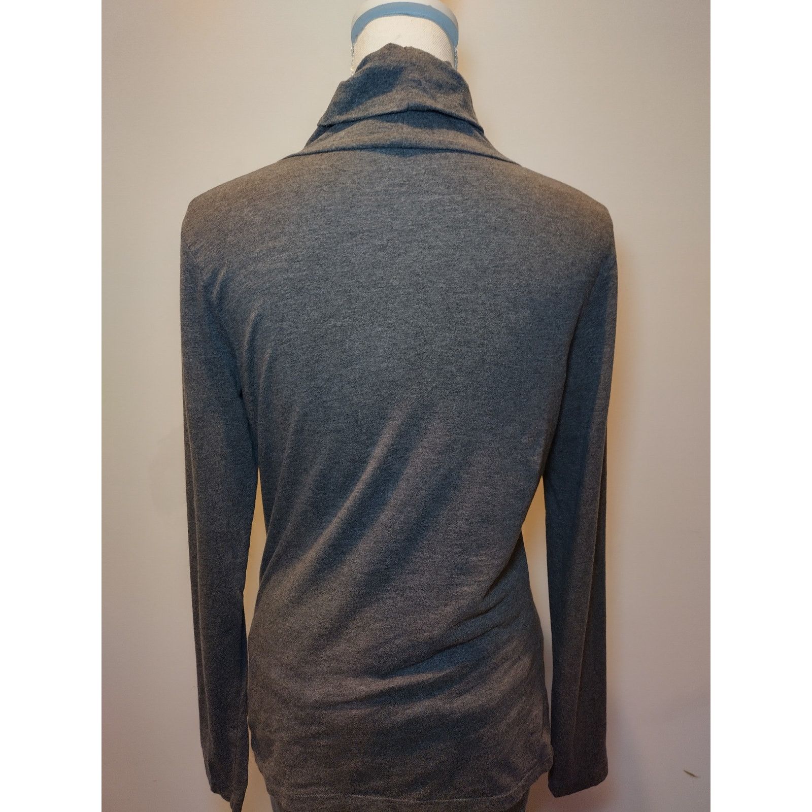 Lands' End Lands' End Turtleneck Top Long Sleeve Pullover Heather Gray Size S / US 4 / IT 40 - 2 Thumbnail