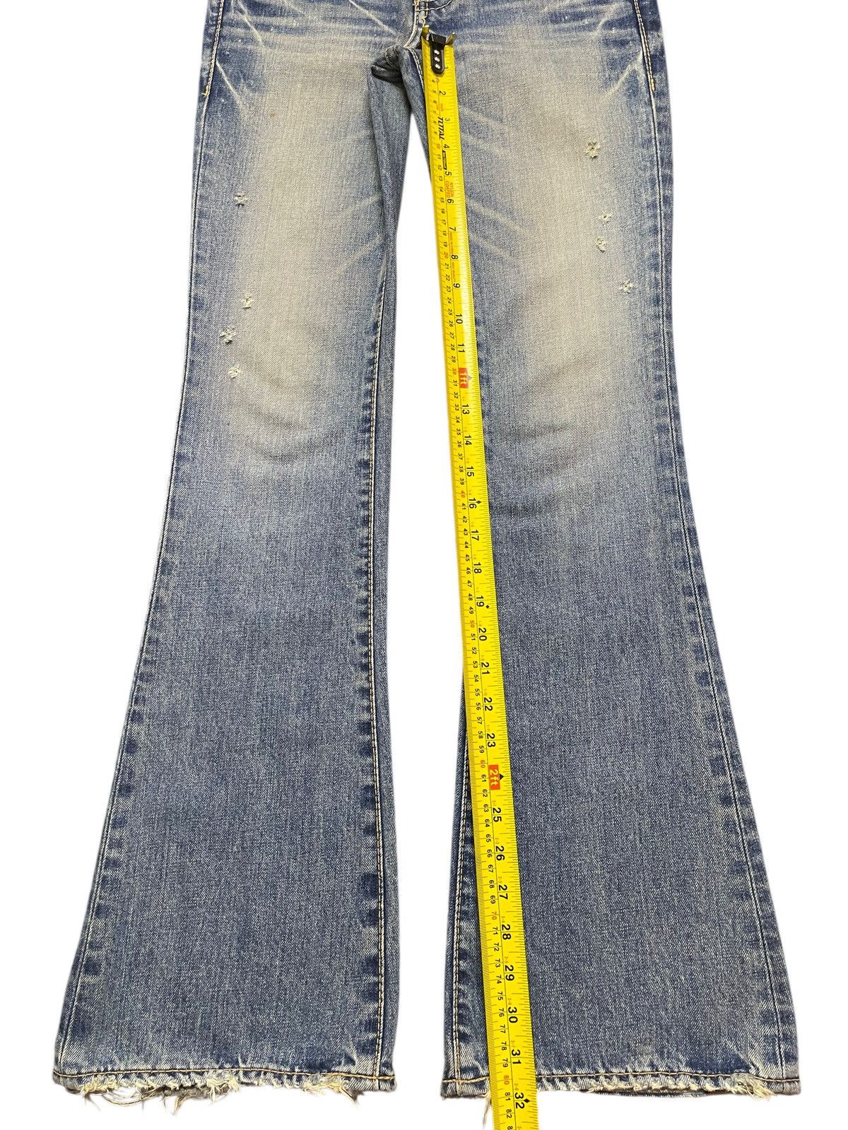 Hysteric Glamour Vintage Japanese Brand Blue Faded Ocean Wash Flared Jeans Size US 28 / EU 44 - 14 Thumbnail
