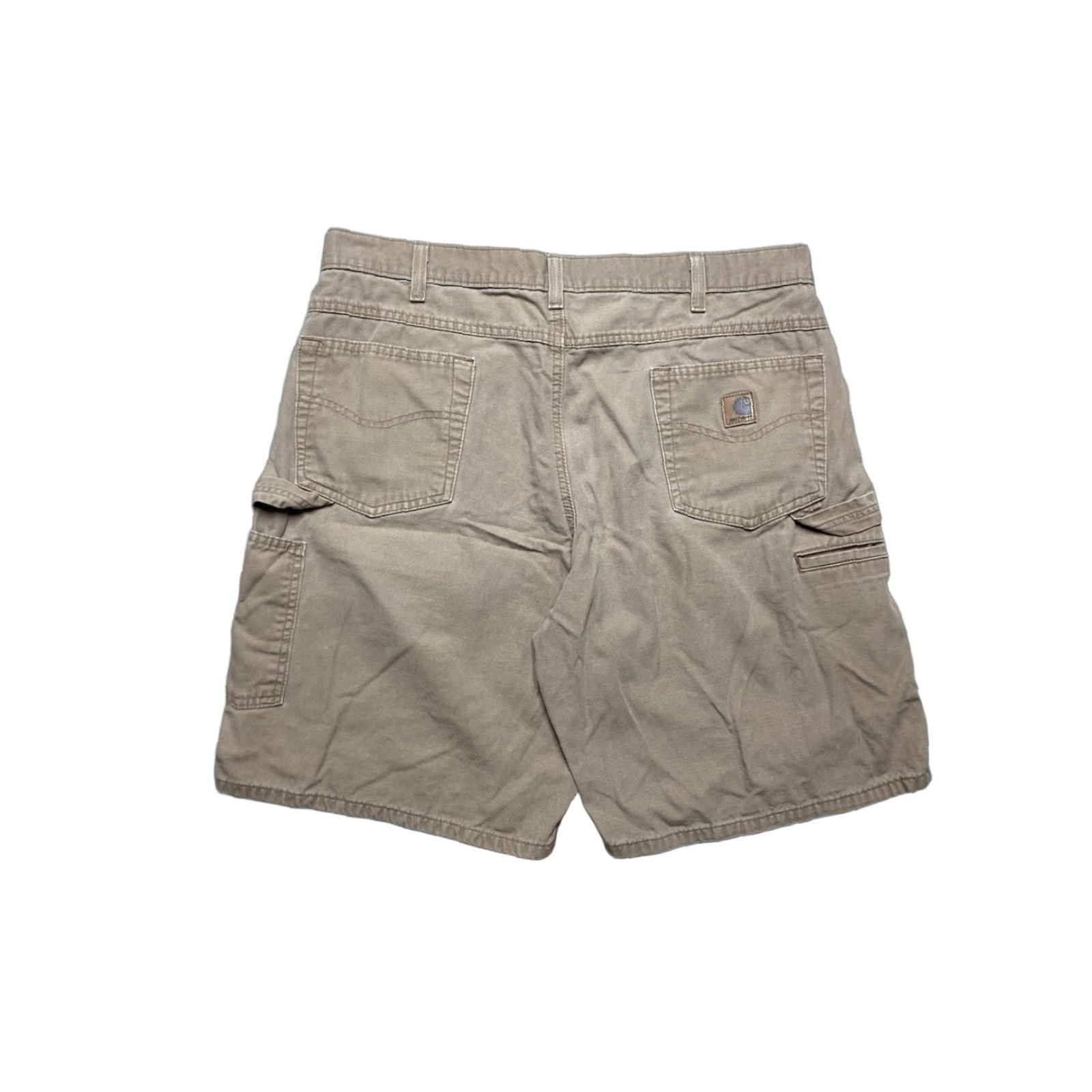 Carhartt VINTAGE Carhartt Carpenter Shorts Duck Canvas 90s Tan Wide Leg Baggy 38 Men's Size US 38 / EU 54 - 1 Thumbnail