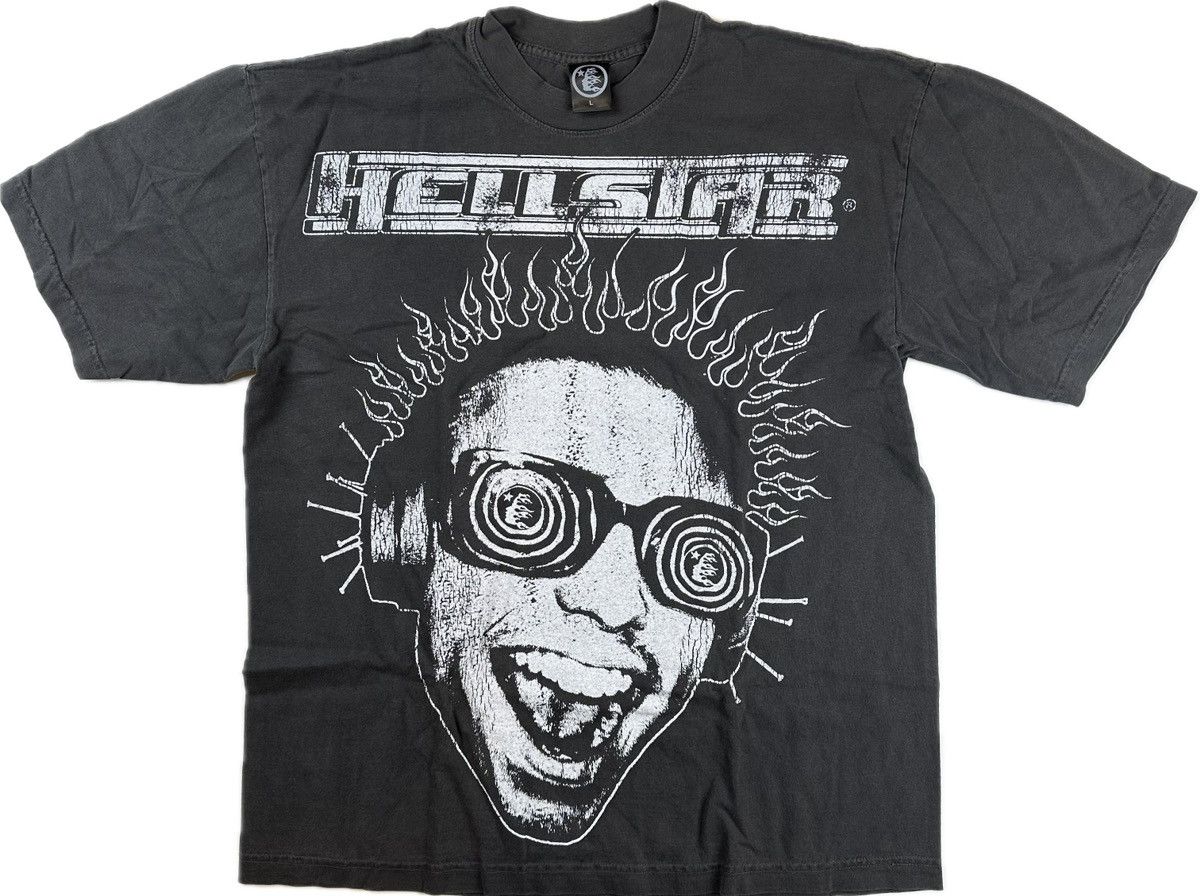image of Hellstar Rage T-Shirt in Black, Men's (Size Large)