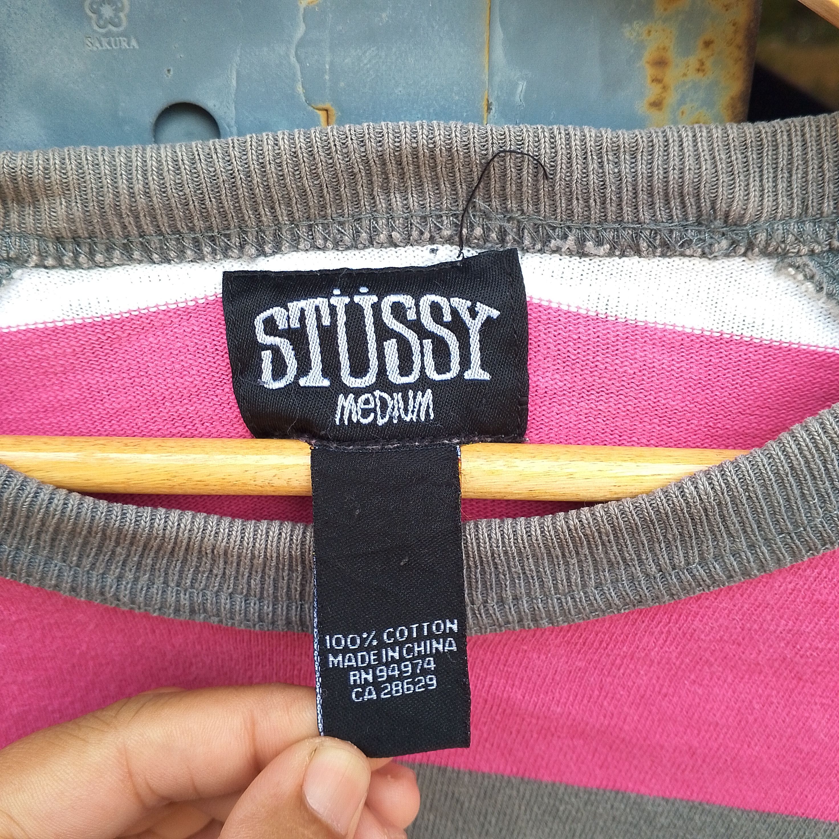 Stussy Stussy striped sweatshirt Size US M / EU 48-50 / 2 - 6 Thumbnail