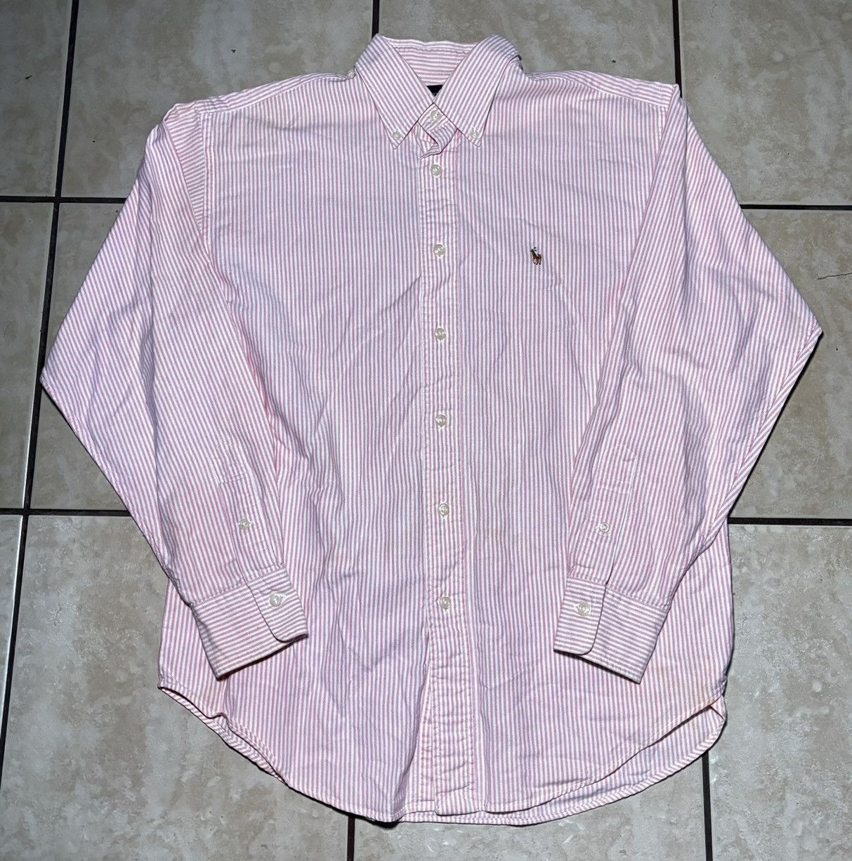 Polo Ralph Lauren Pink and white Polo Ralph Lauren long sleeve button up shirt Size US L / EU 52-54 / 3 - 1 Preview