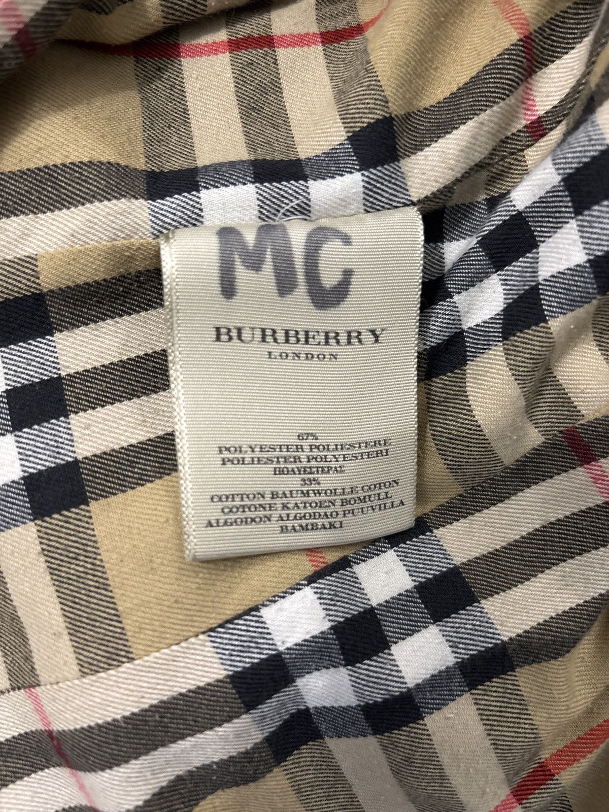 Burberry Large Women’s Vintage Burberry Trench Coat Size L / US 10 / IT 46 - 5 Thumbnail