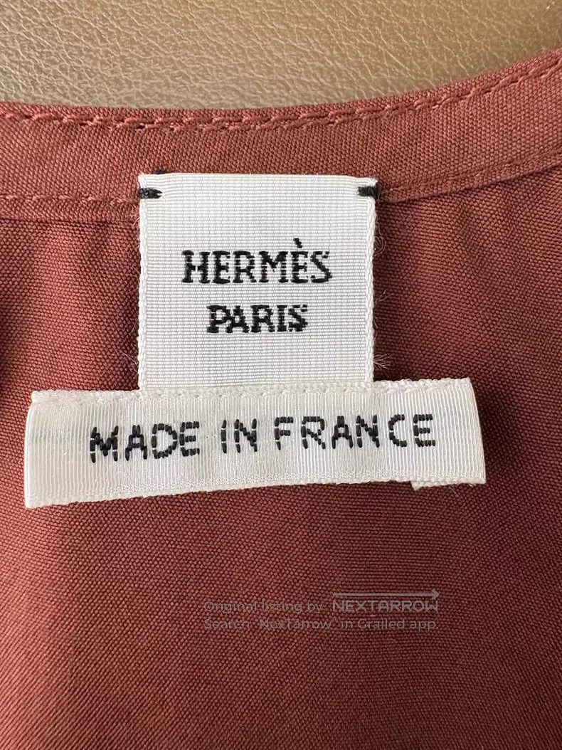 Hermes Hermes Caramel color waist-cinching vest skirt 100% cotton Size XS / US 0-2 / IT 36-38 - 6 Thumbnail
