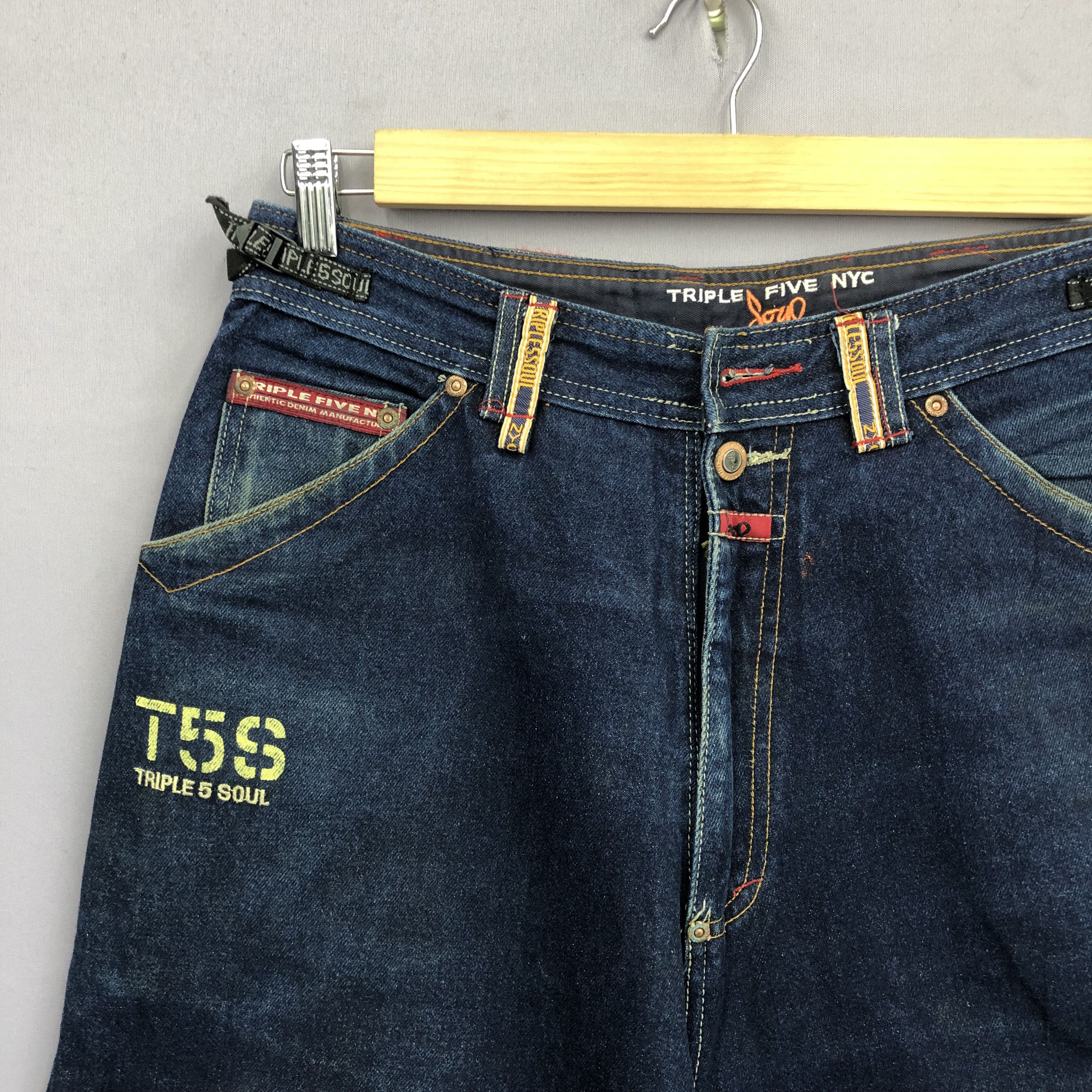 Triple 5 Soul Y2K Triple 5 Baggy Carpenter Skater Japanese Jeans Denim Size US 32 / EU 48 - 5 Thumbnail