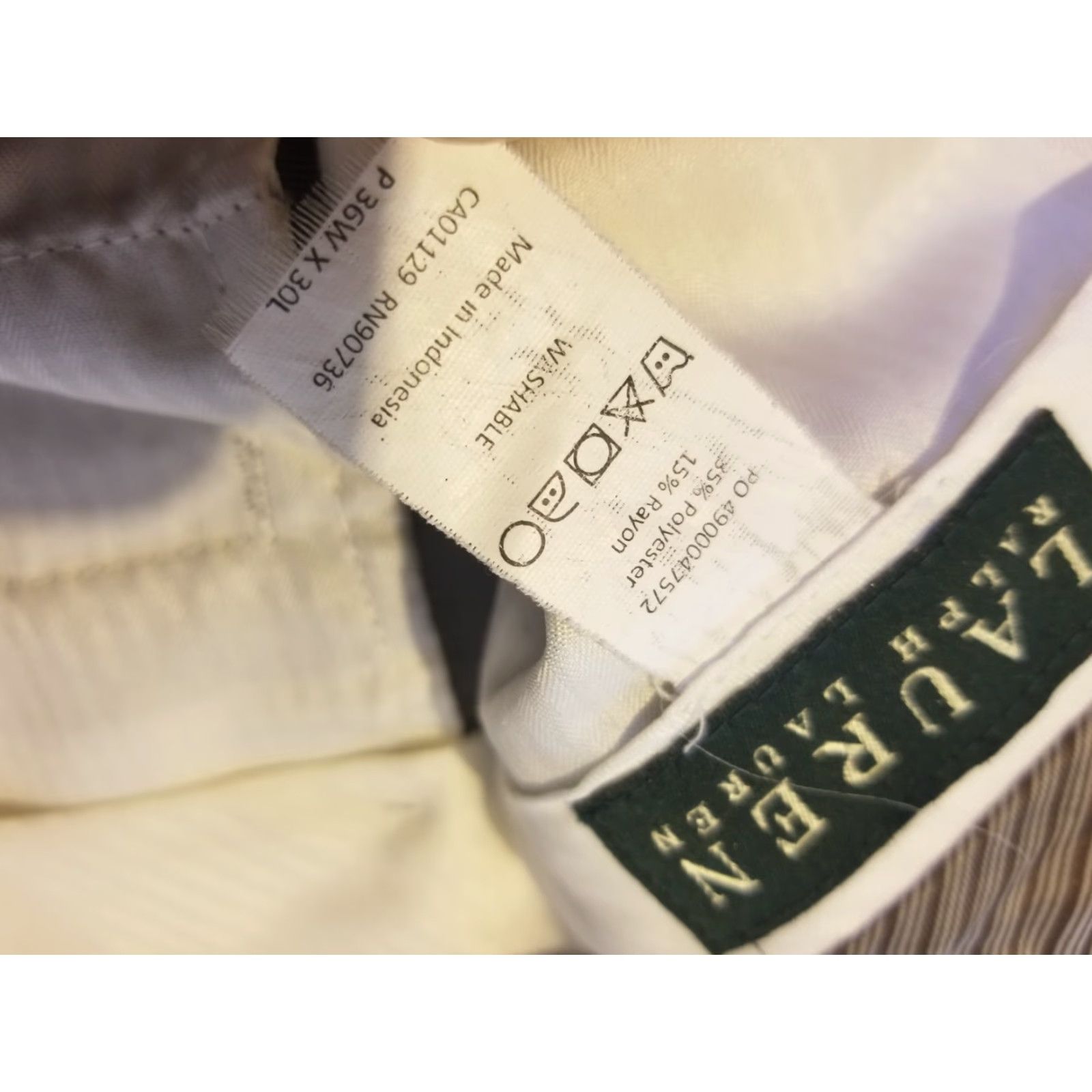 Polo Ralph Lauren Polo Ralph Lauren Pants Mens Dress Pants 36x30 Gray Slim Straight Flat Front Chino Slack Trousers Size US M / EU 48-50 / 2 - 4 Thumbnail