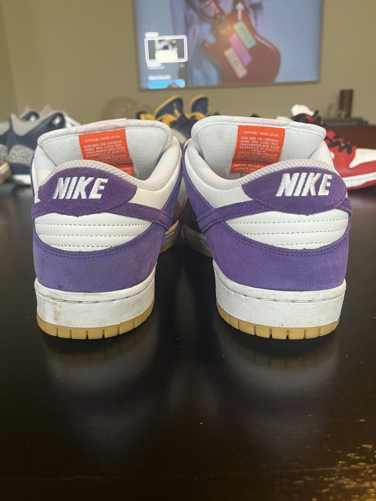 Nike Nike dunk low purple iso Size US 11.5 / EU 44-45 - 4 Thumbnail