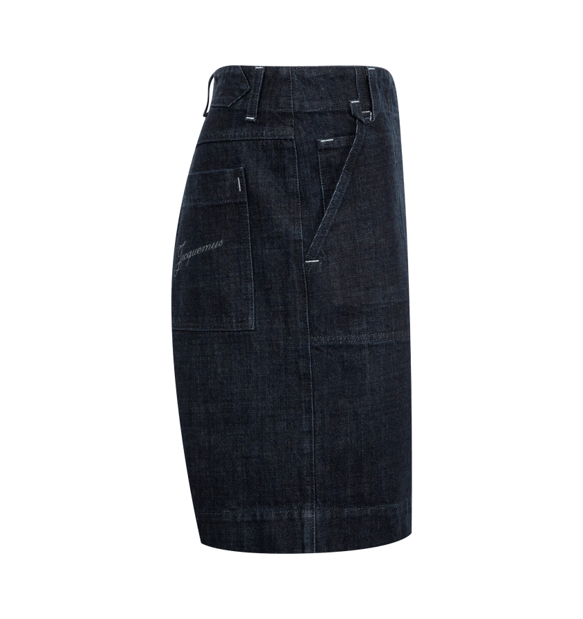 Jacquemus o1h1sh10525 Le Short De-N in Navy Blue Size US 34 / EU 50 - 3 Thumbnail