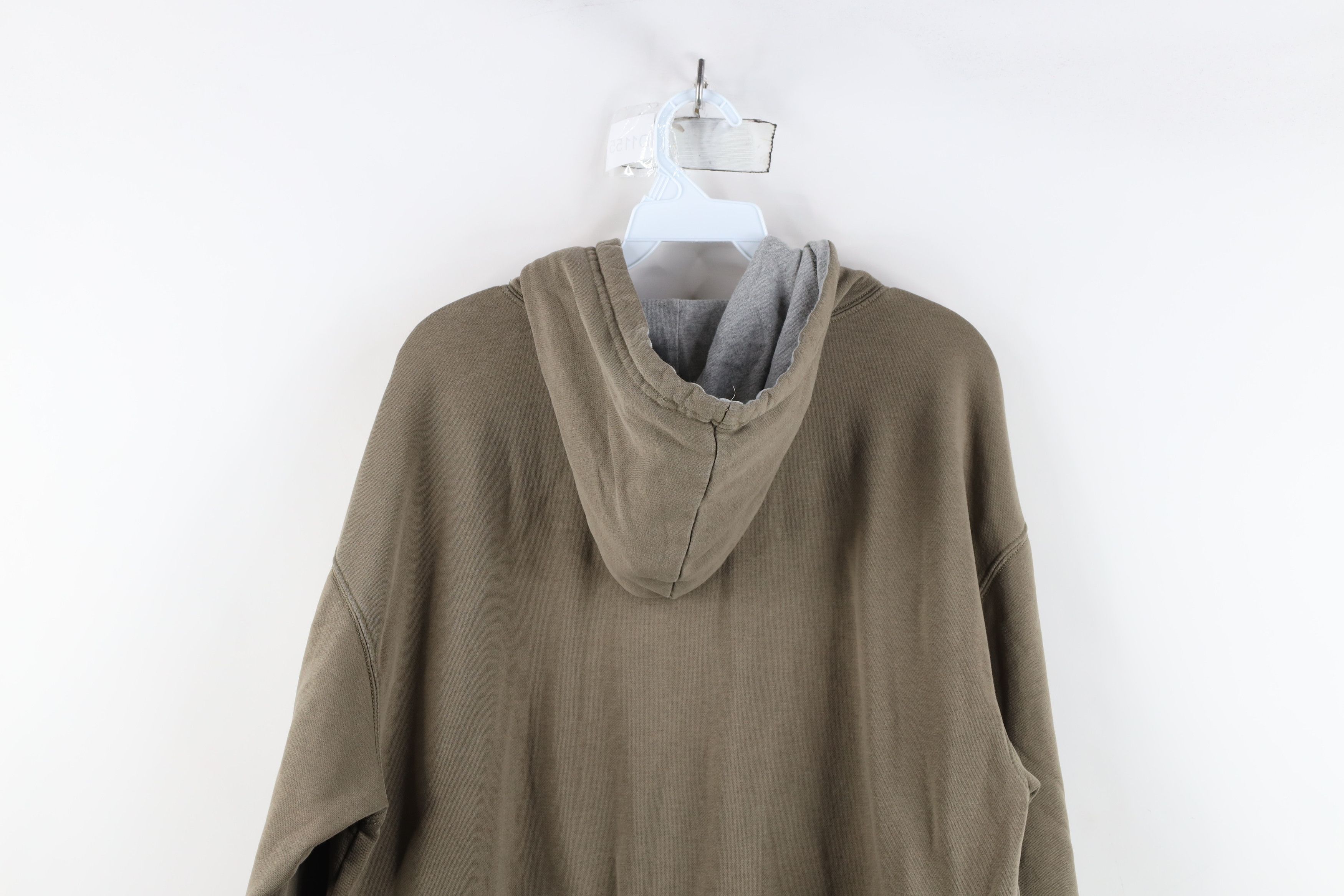 Vintage Vintage Y2K Streetwear Blank Hoodie Sweatshirt Olive Green Size US M / EU 48-50 / 2 - 14 Thumbnail