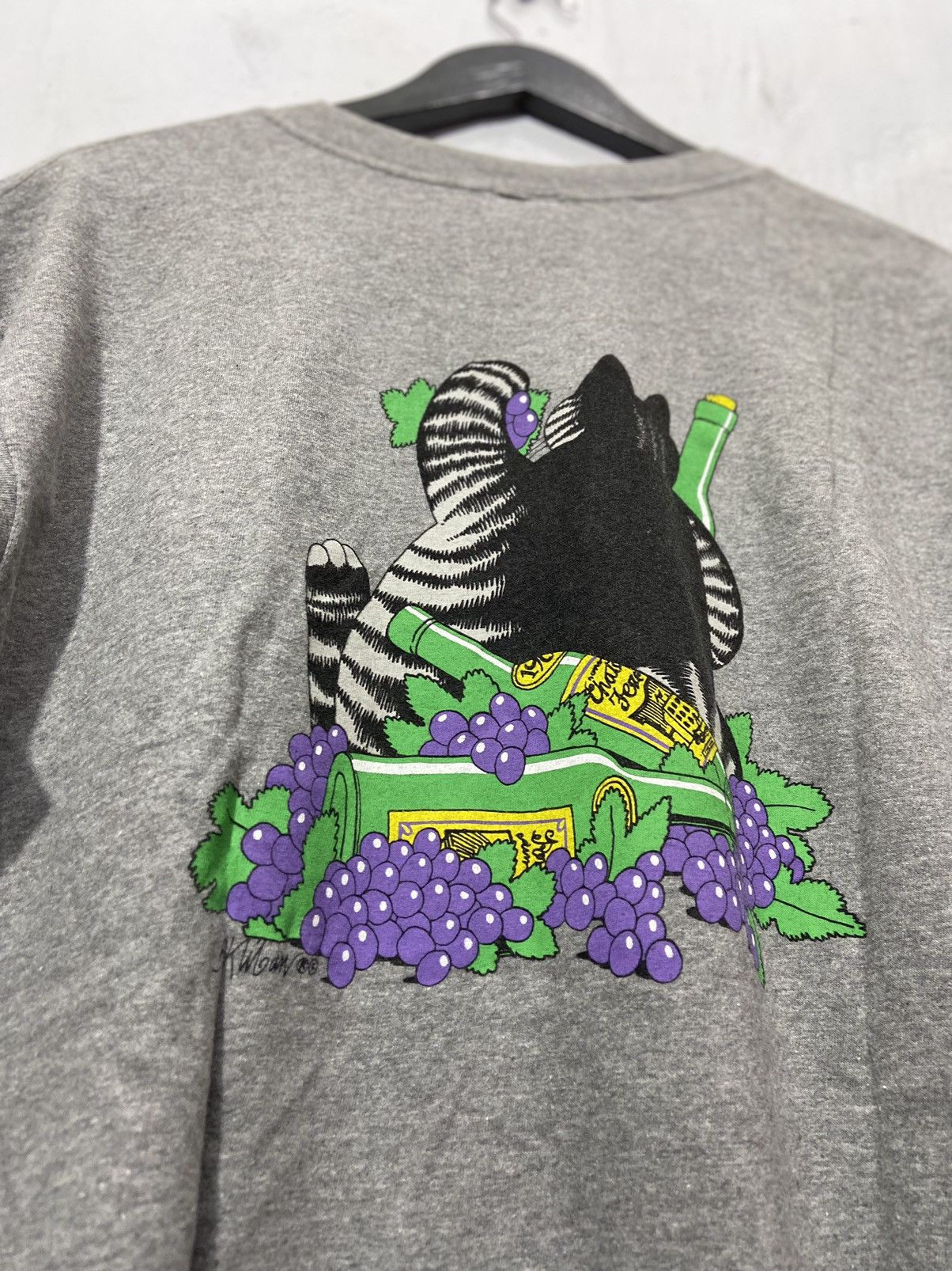 Vintage Crazy Shirts ©️ J.K. Kliban Tshirt Short Sleeve Grey Size US XXL / EU 58 / 5 - 7 Thumbnail