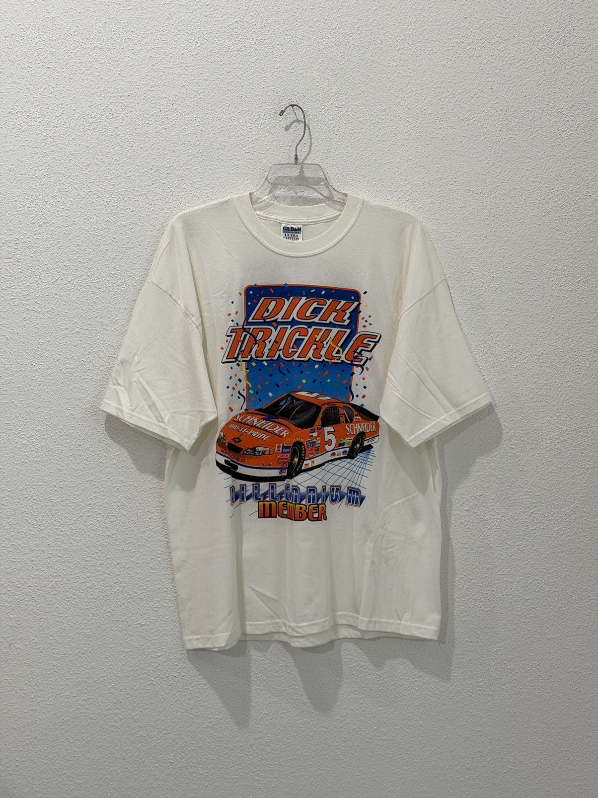 NASCAR Vintage 90s Dick Trickle Fan Club Tee Shirt Deadstock XXL Size US XXL / EU 58 / 5 - 1 Thumbnail