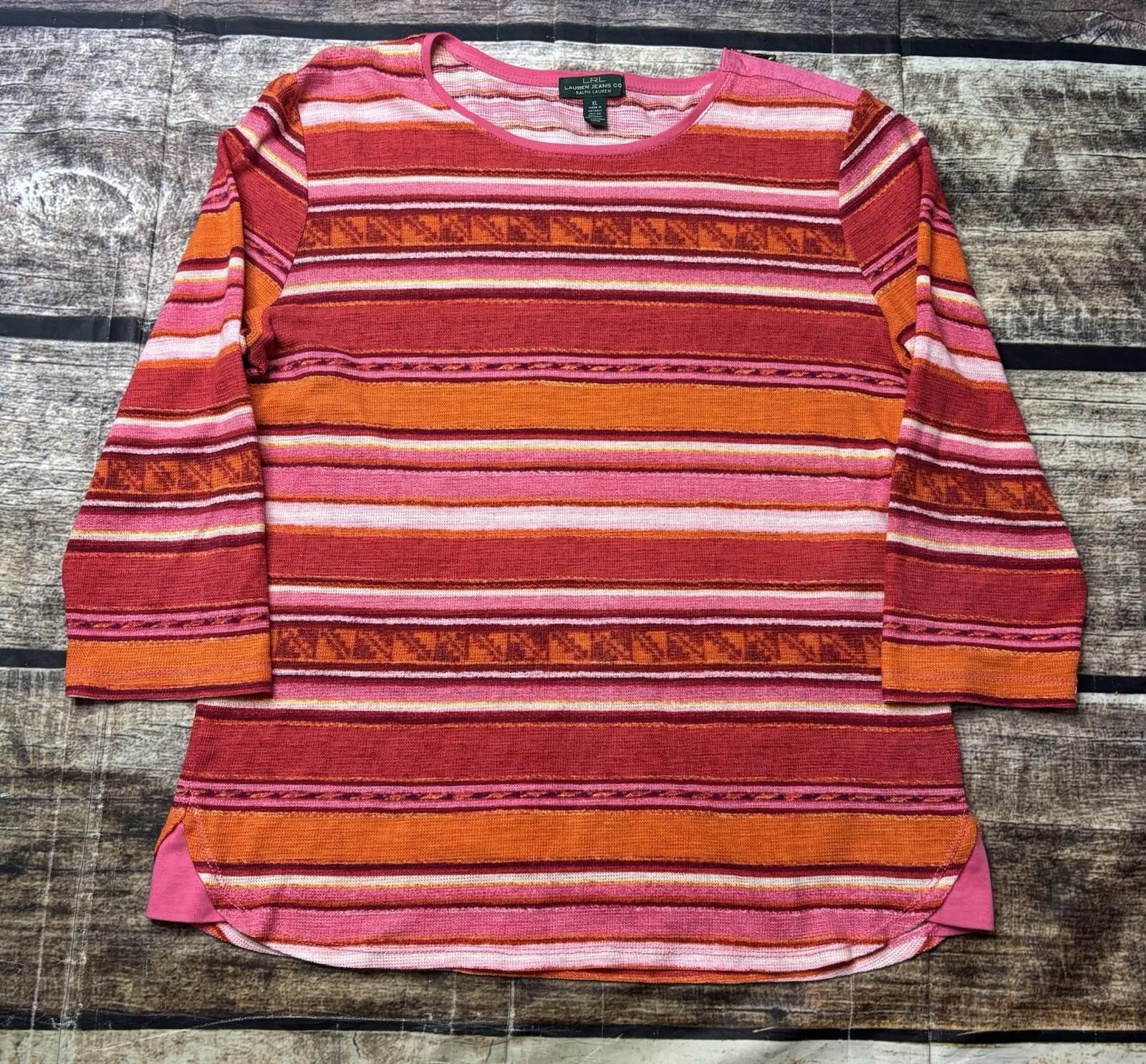 Other Lauren Ralph Lauren Jeans Co Top Womens Large Striped Size L / US 10 / IT 46 - 1 Thumbnail