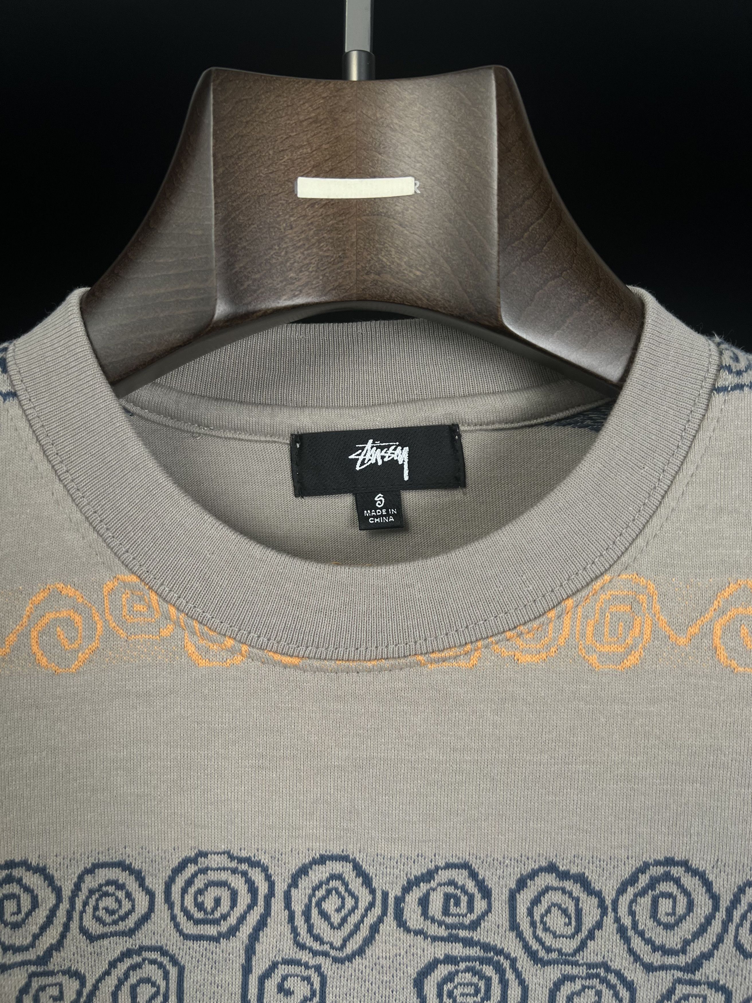 Stussy Brand New Swirl Stripe LS Crew Brown (FW21) S Size US S / EU 44-46 / 1 - 4 Thumbnail