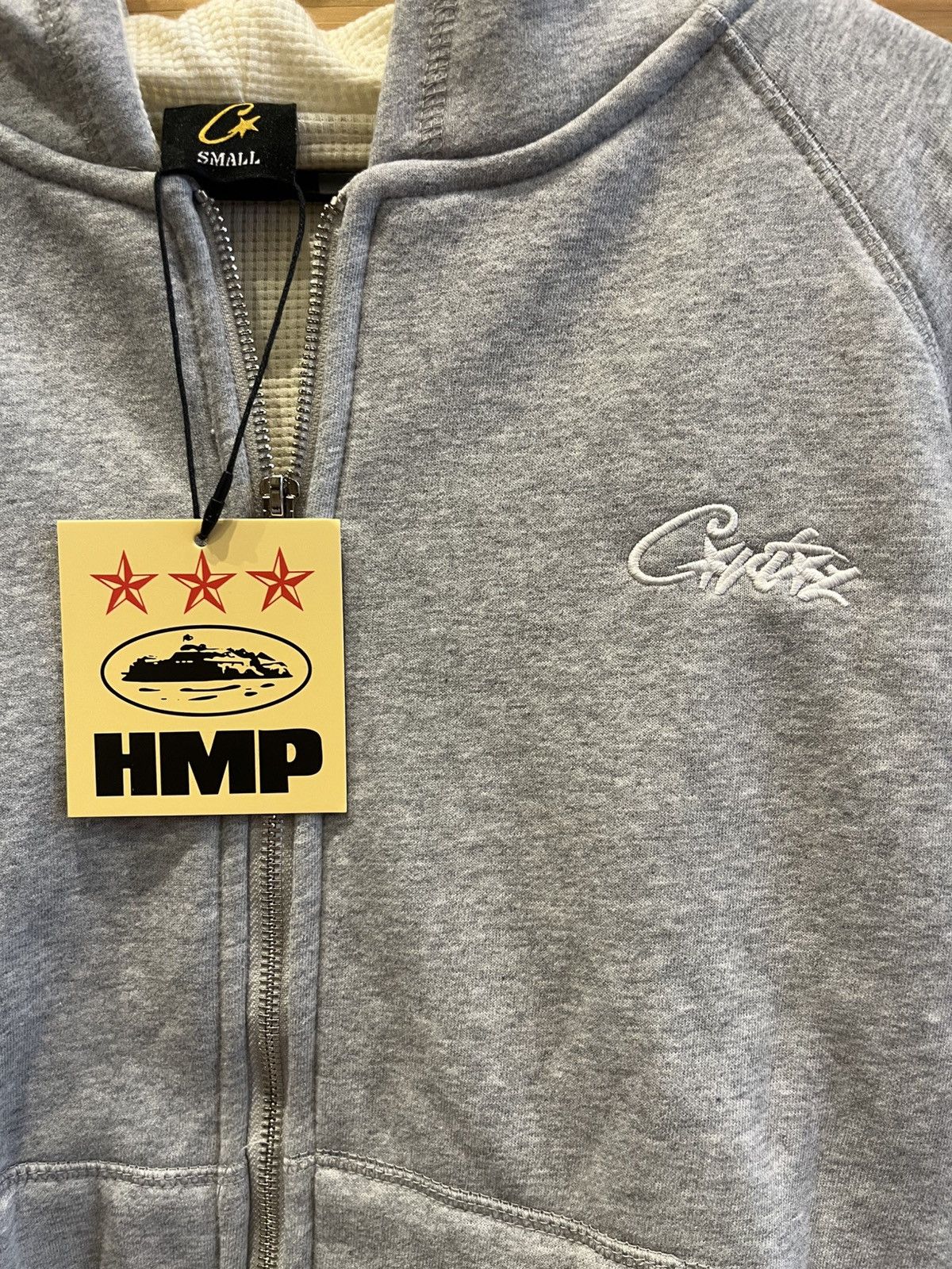 Corteiz Corteiz HMP Zip Hoodie – Grey – Size Small (NWT) | Grailed