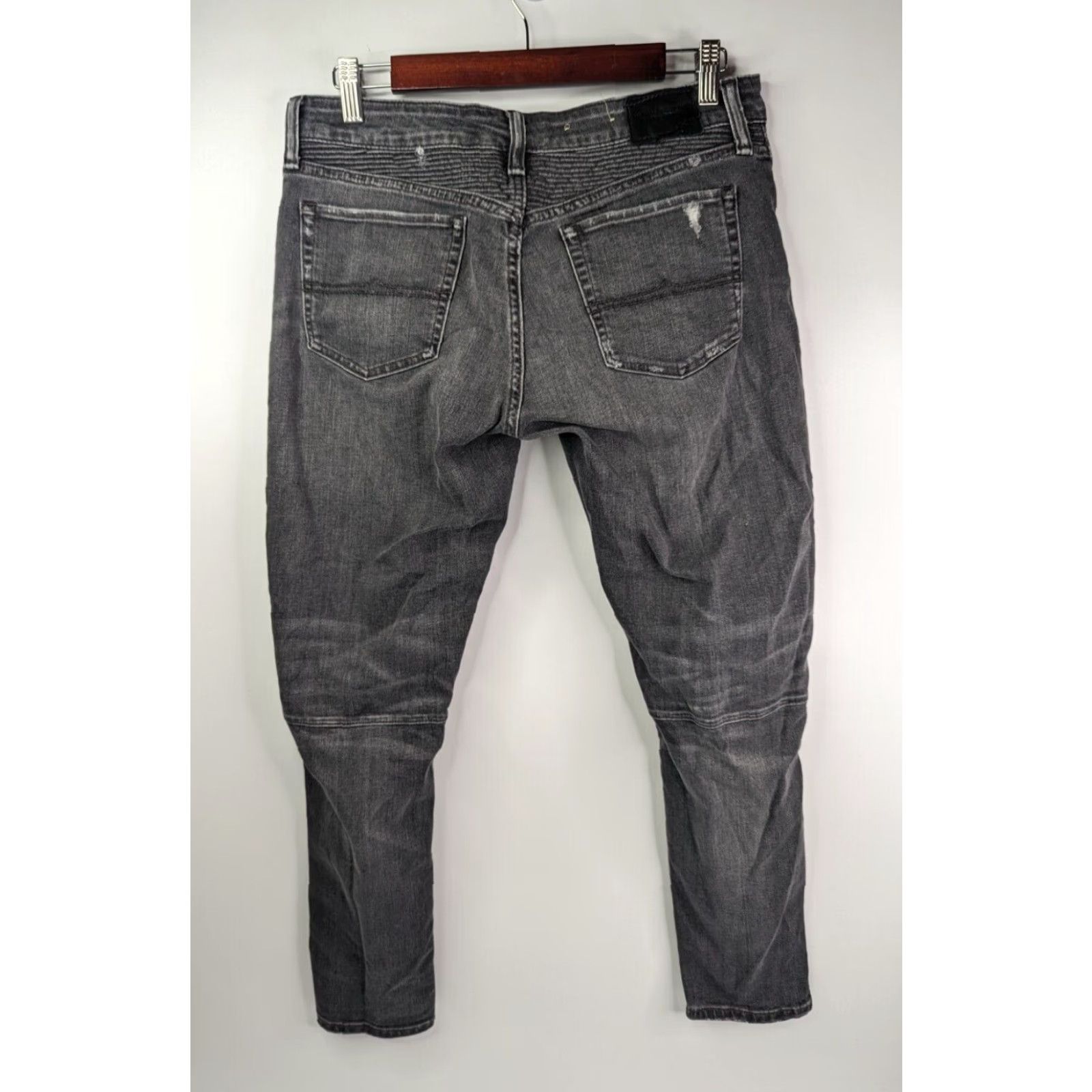 Ralph Lauren VINTAGE Denim & Supply Ralph Lauren Distress Hutton Moto Biker Morgan Crop Skinny Jeans Denim & Supply Ralph Lauren Size 24" / US 00 / IT 34 - 5 Thumbnail