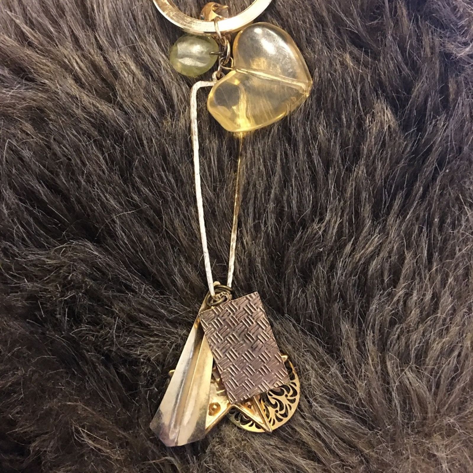 Vintage Vintage repurpose salvaged estate gem keychain Size ONE SIZE - 6 Thumbnail