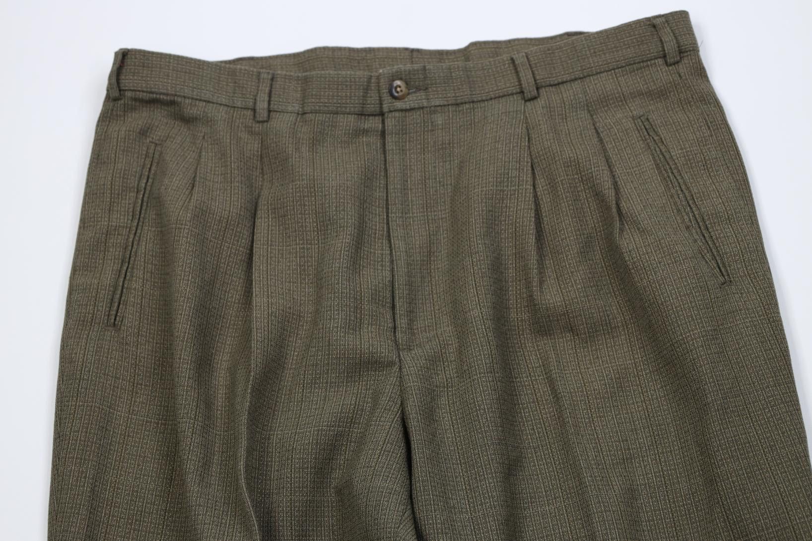 Vintage Vintage 90s Streetwear Knit Wide Leg Chino Pants Striped Size US 36 / EU 52 - 2 Thumbnail