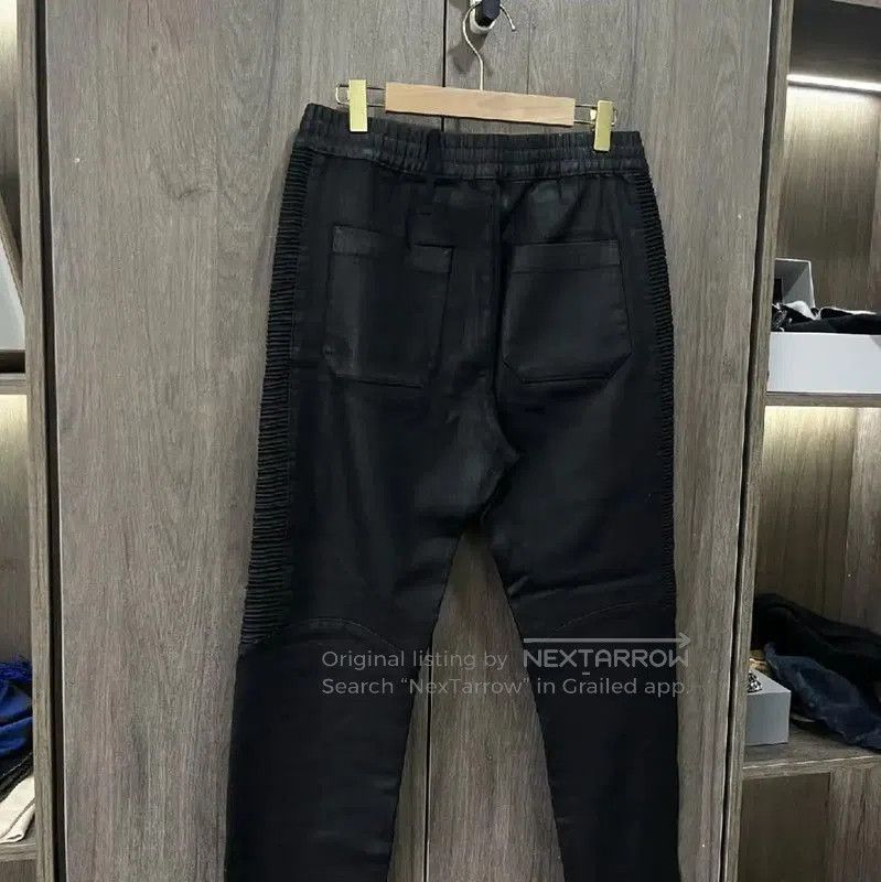 Balmain Balmain Women's Black Leather Jeans . Size 30" / US 8 / IT 44 - 3 Thumbnail