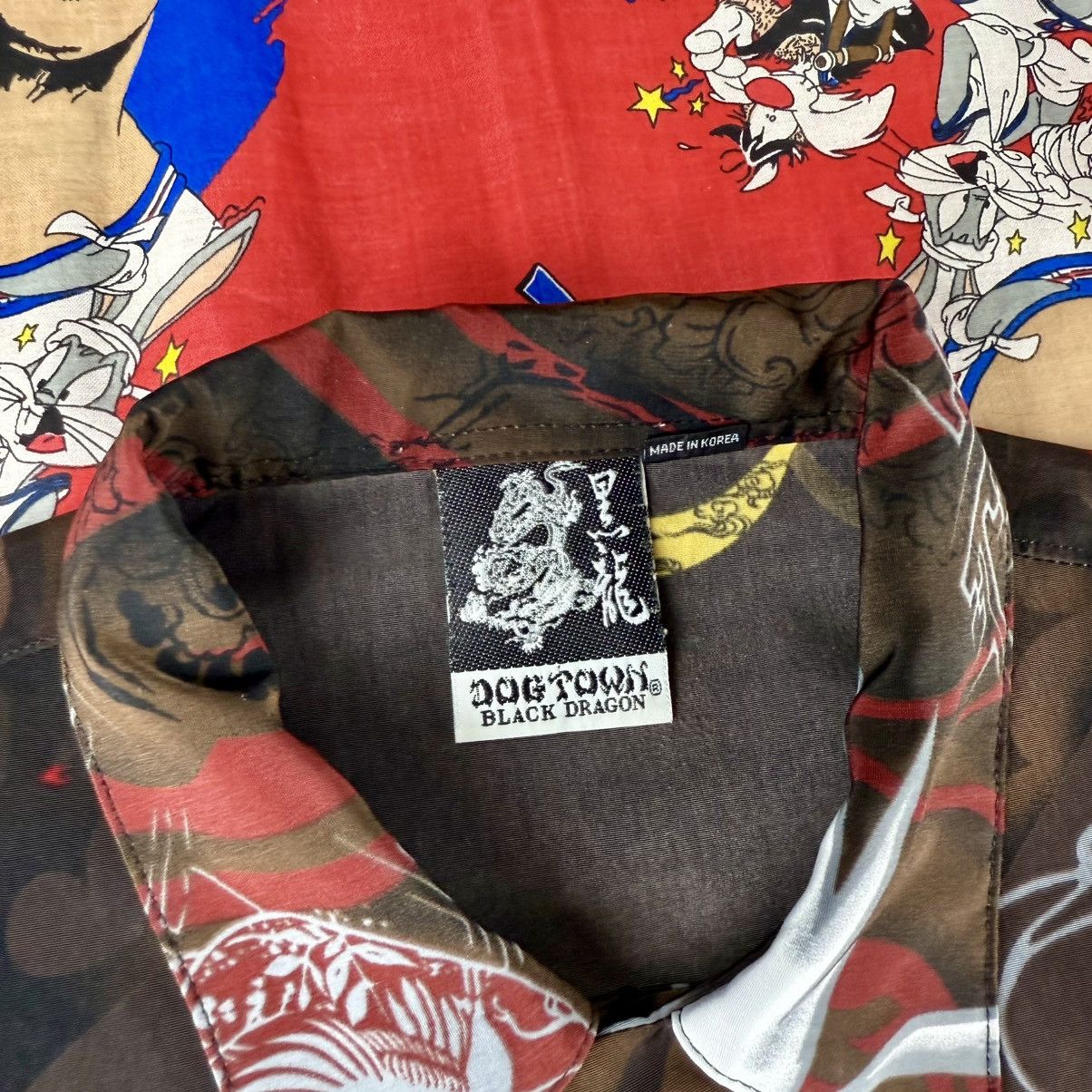 Dogtown DOGTOWN Aloha Shirt Japanese Pattern Dragon Rayon Rare Size US L / EU 52-54 / 3 - 3 Thumbnail